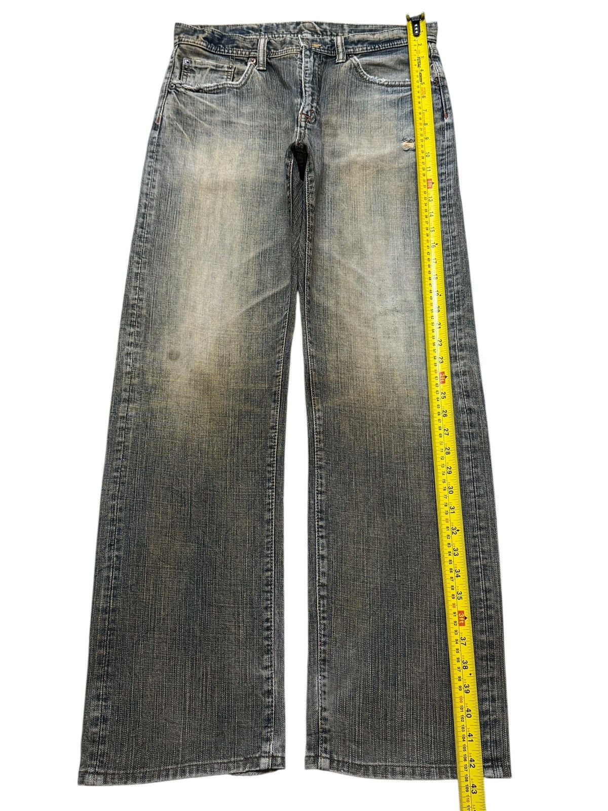 semanticdesign Vintage 90s Japanese Brand Mud Wash Faded Relaxed Wide Leg Size US 32 / EU 48 - 11 Thumbnail