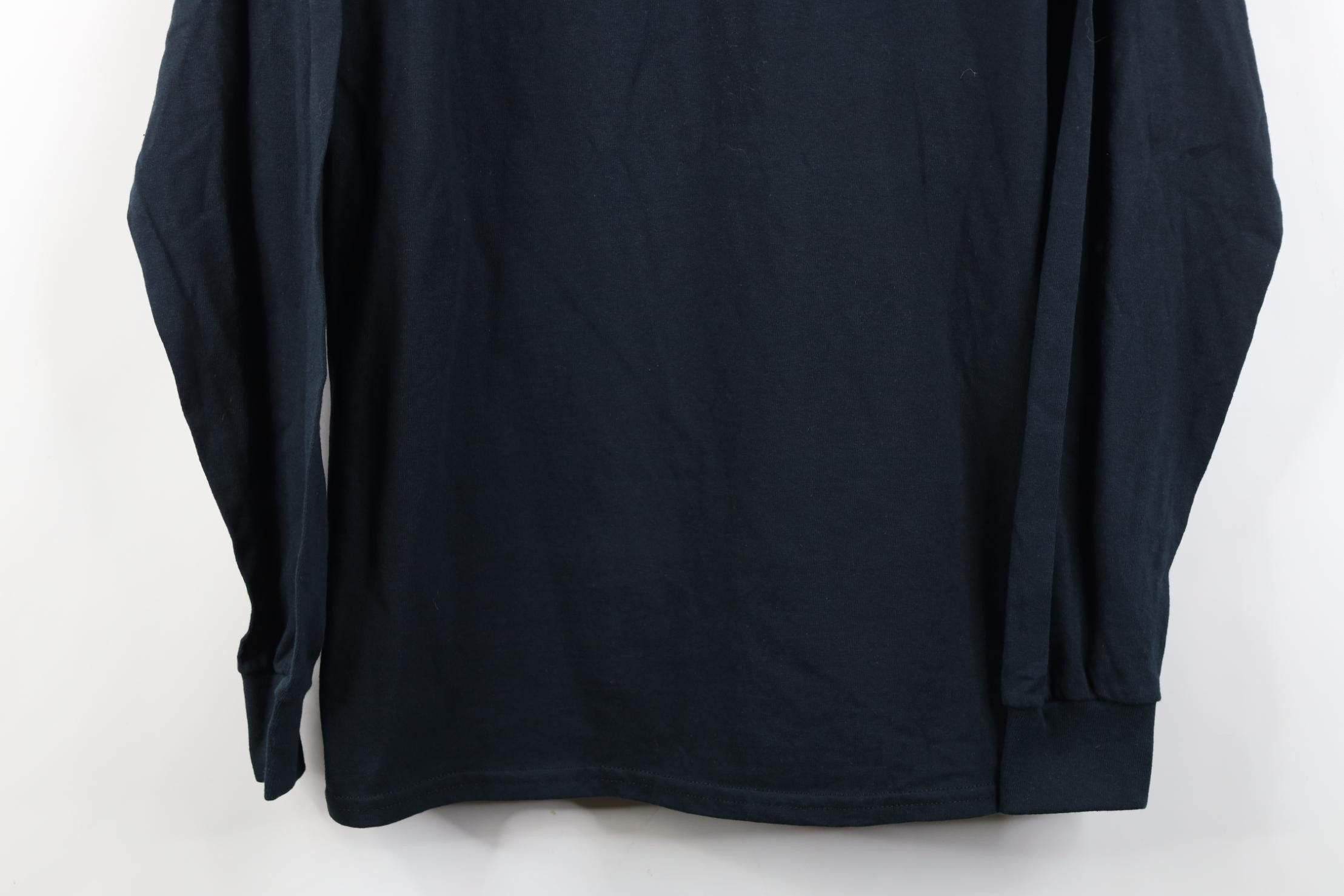 Vintage Vintage 90s Y2K Streetwear Cotton Long Sleeve T-Shirt Black Size US S / EU 44-46 / 1 - 3 Thumbnail