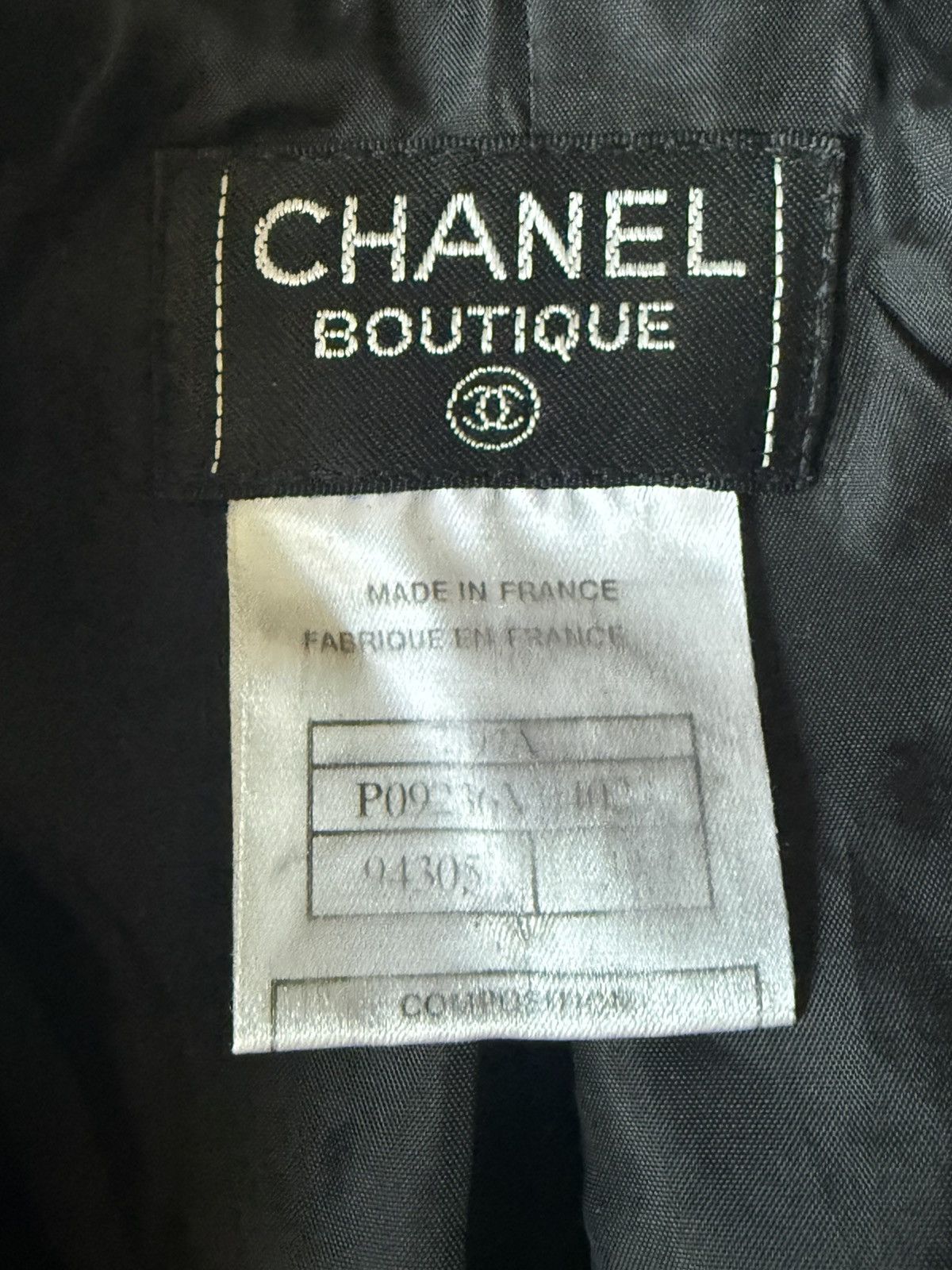 Chanel Chanel Boutique Black Tweed Blazer Size XS / US 0-2 / IT 36-38 - 8 Thumbnail