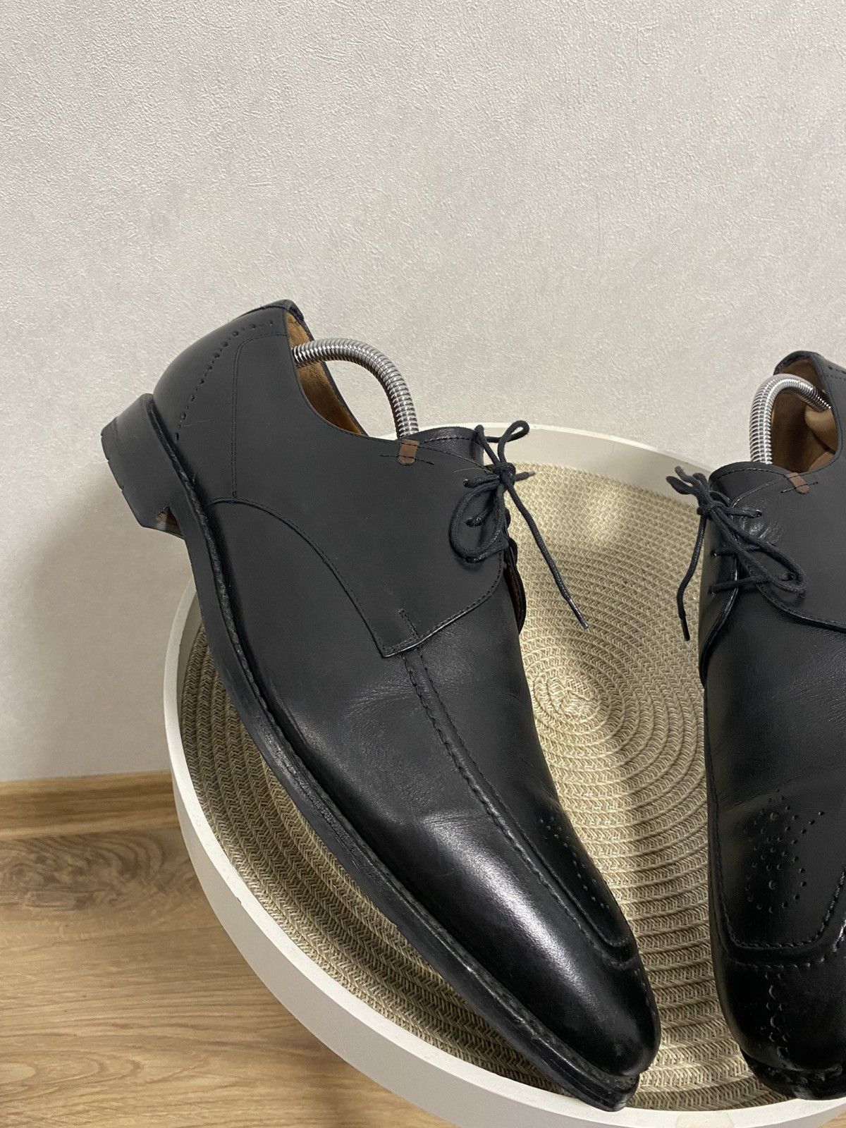 Floris van Bommel Van Bommel Split-toe Black Leather Derby Shoes Size US 11 / EU 44 - 7 Thumbnail