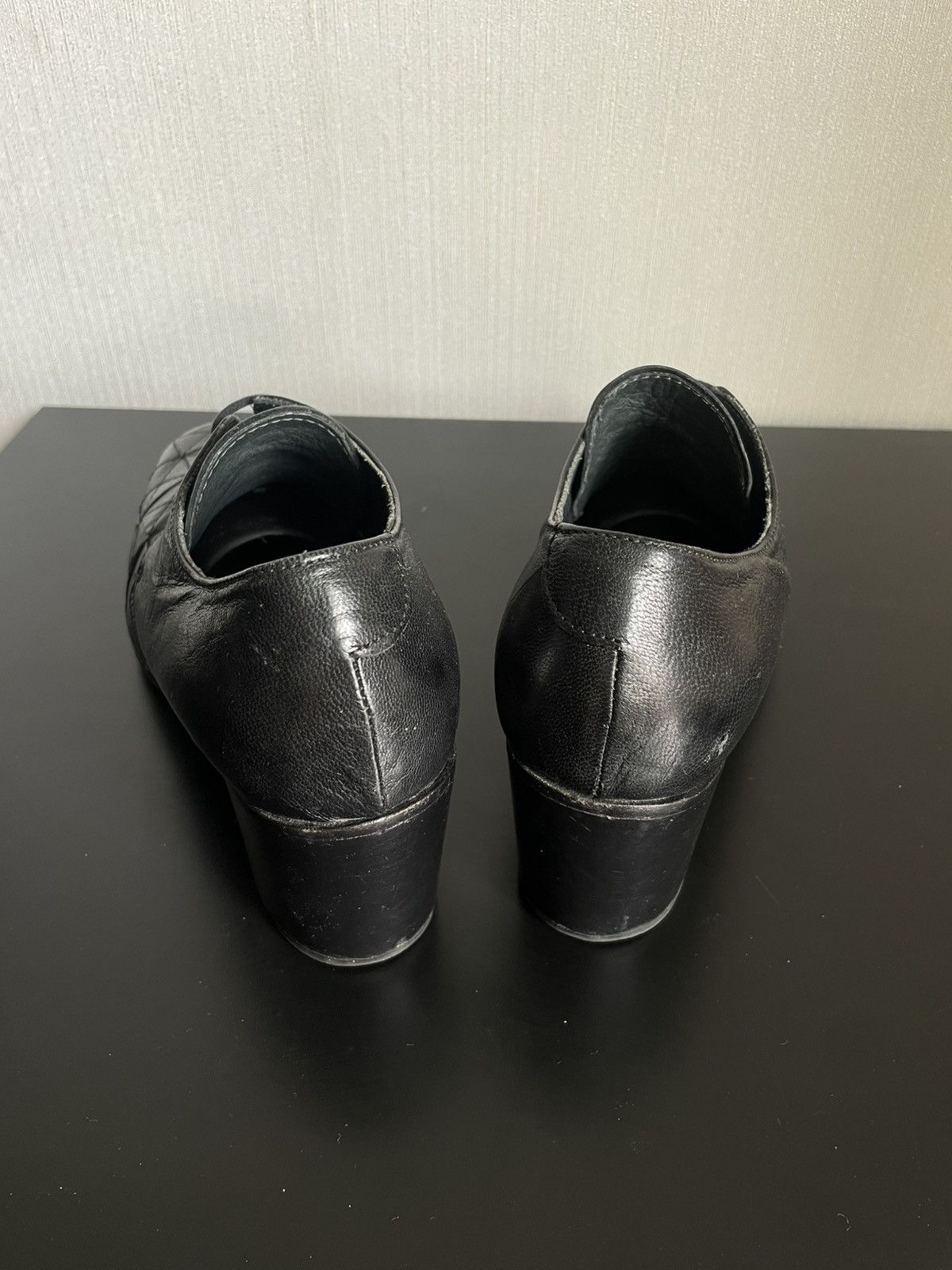 Hysteric Glamour Vintage Avant Garde Moma Leather Heels Y2k Opium Size US 9.5 / IT 39.5 - 6 Thumbnail