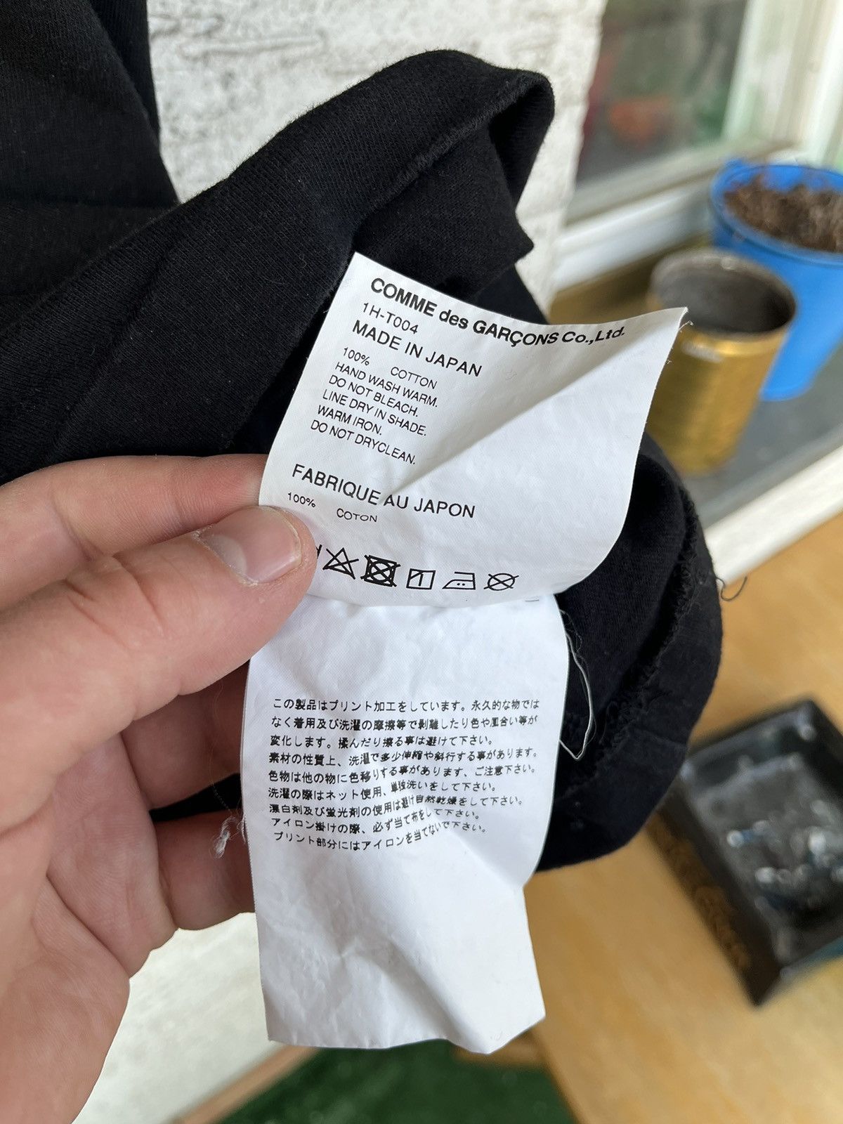 CDG by Comme des Garcons × Comme des Garcons × Comme des Garcons Black Comme des Garçons Black Shhhhh Tee Size US XXL / EU 58 / 5 - 6 Thumbnail