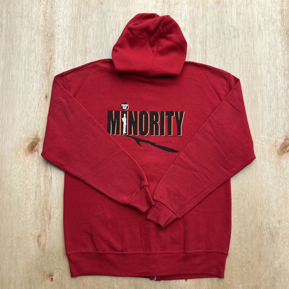 Jerzees GREEN DAY MINORITY 90s RARE HOODIE VINTAGE Size US L / EU 52-54 / 3 - 1 Thumbnail
