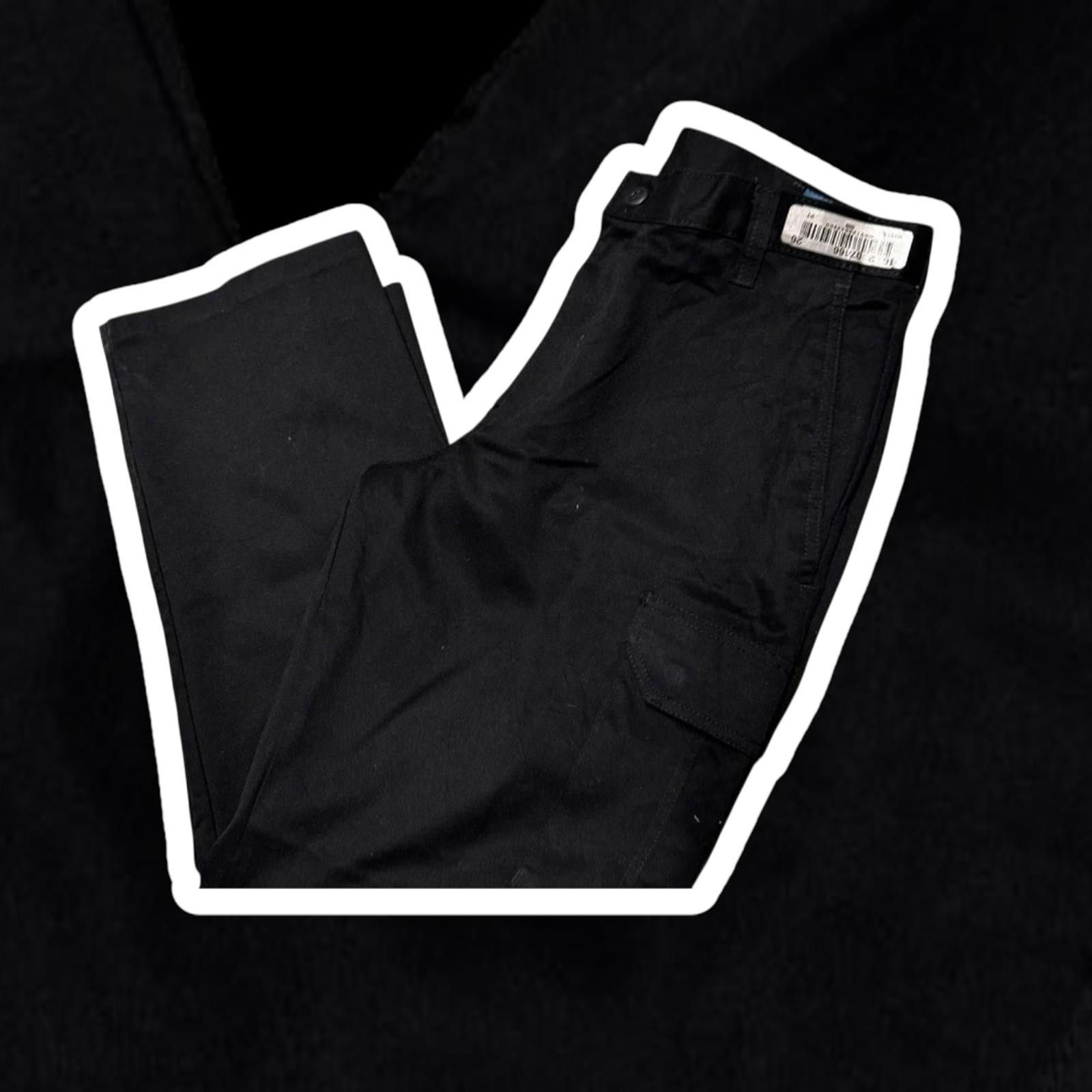 Designer Men's Black Cargo Pants - Durable Utility Trousers Size US 32 / EU 48 - 1 Thumbnail