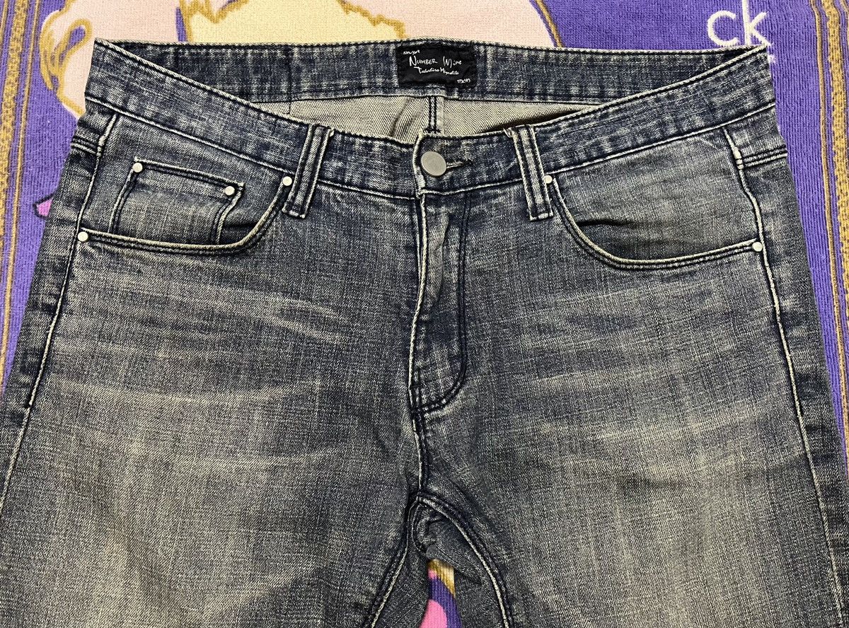Japanese Brand NUMBER NINE Made in Japan Denim Pant Size US 34 / EU 50 - 4 Thumbnail
