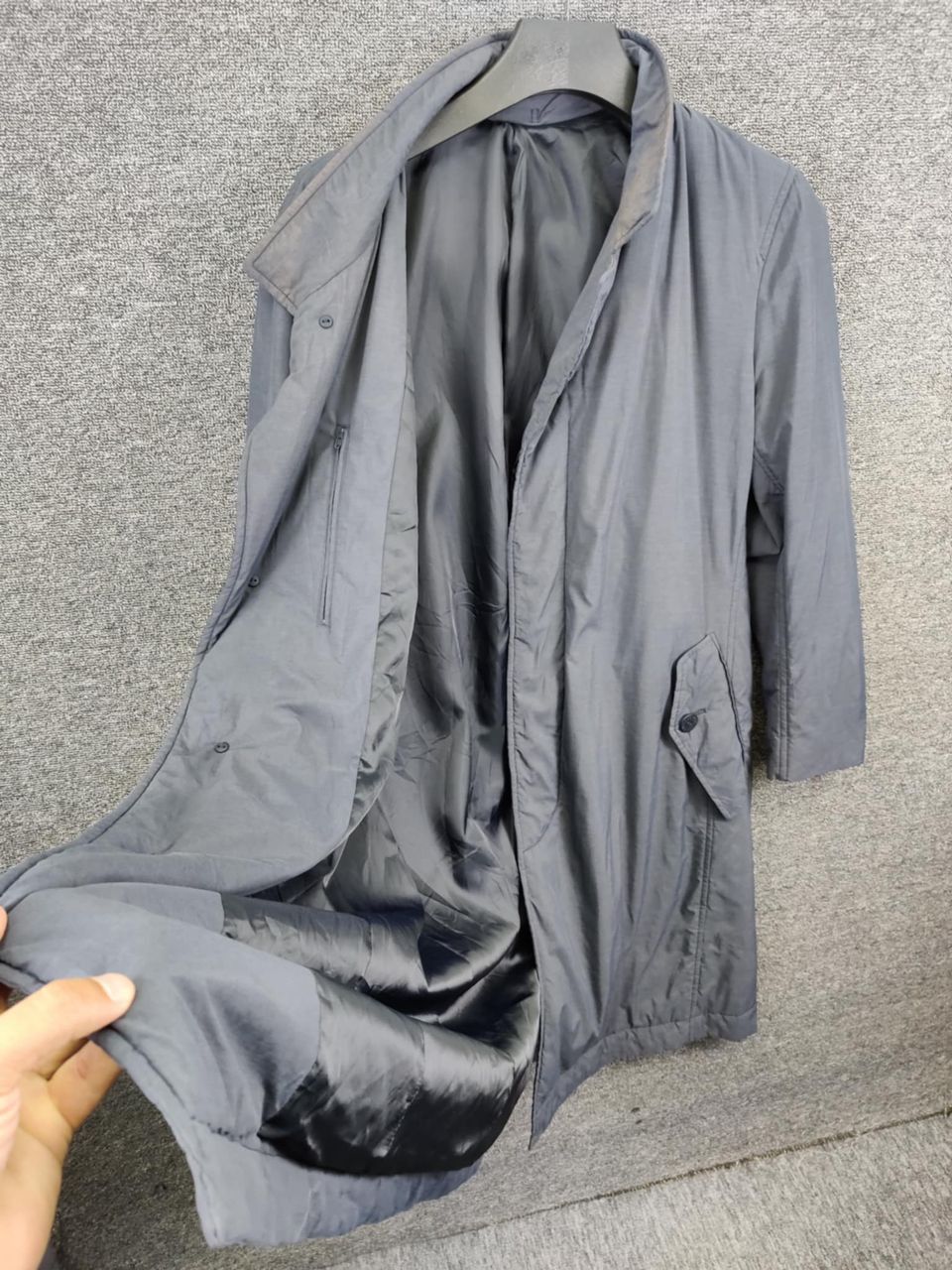 Issey Miyake Vintage 90s Issey Miyake Men Trench Coat Size US L / EU 52-54 / 3 - 13 Thumbnail