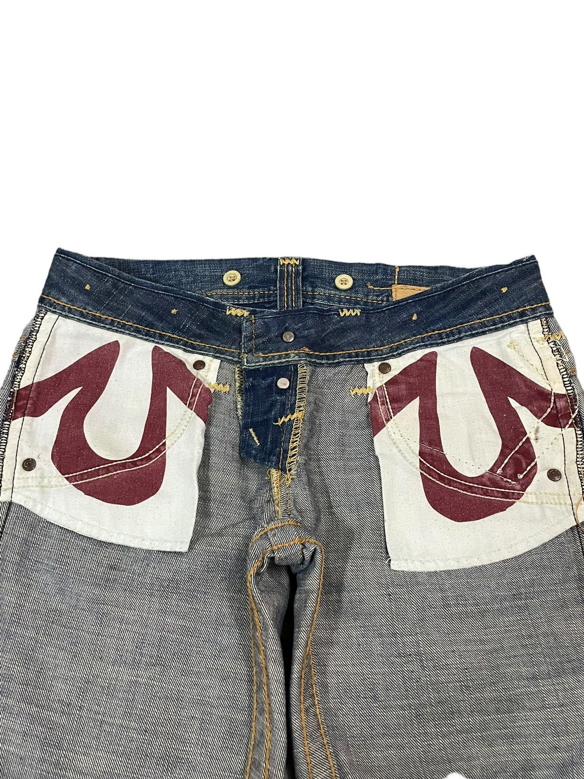 True Religion Vintage True Religion Women’s Denim Slim Straight Cut Jeans Size 31" - 15 Thumbnail
