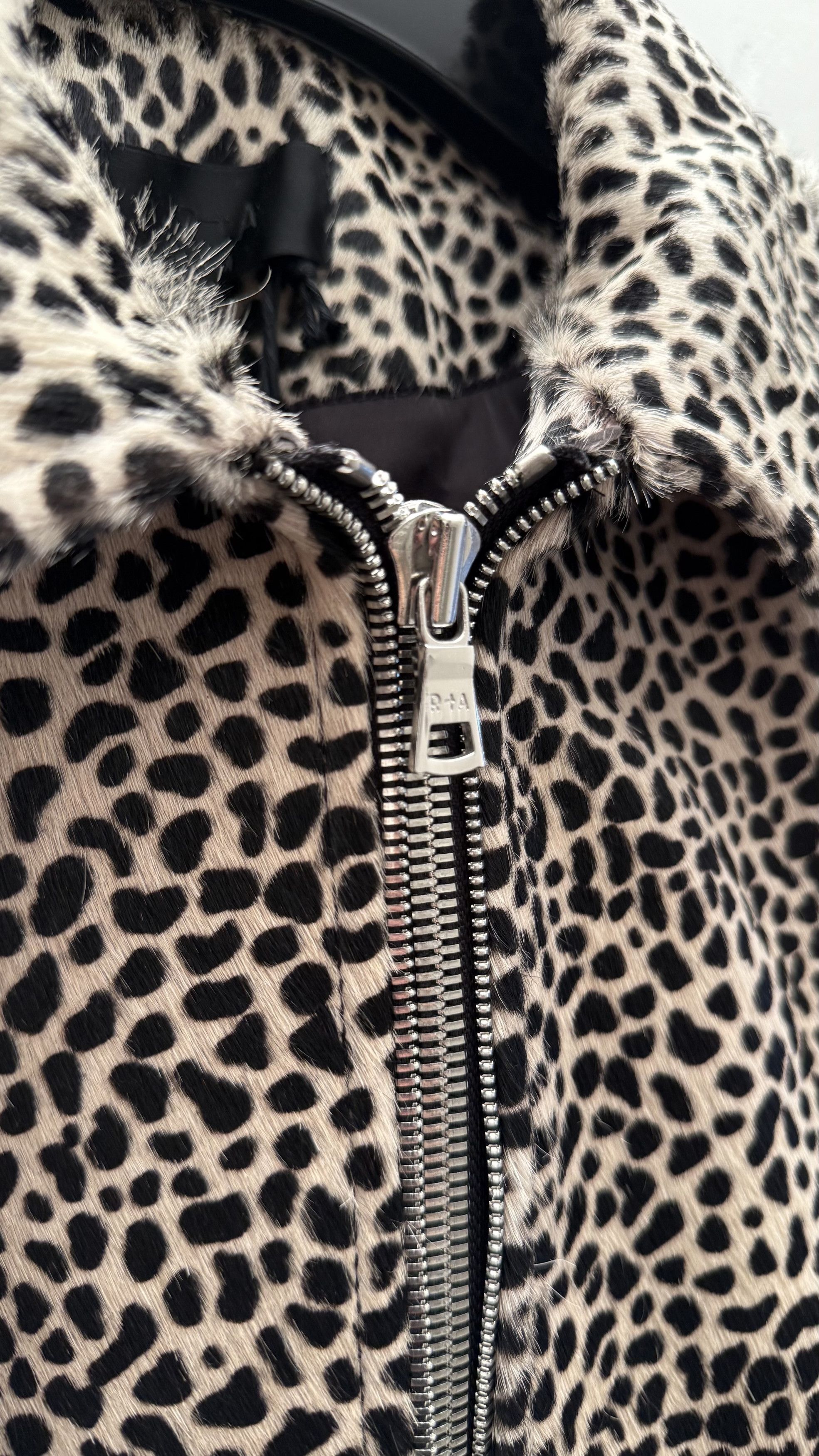 Rta RtA Calf Cheetah Leather Jacket Size US M / EU 48-50 / 2 - 3 Thumbnail