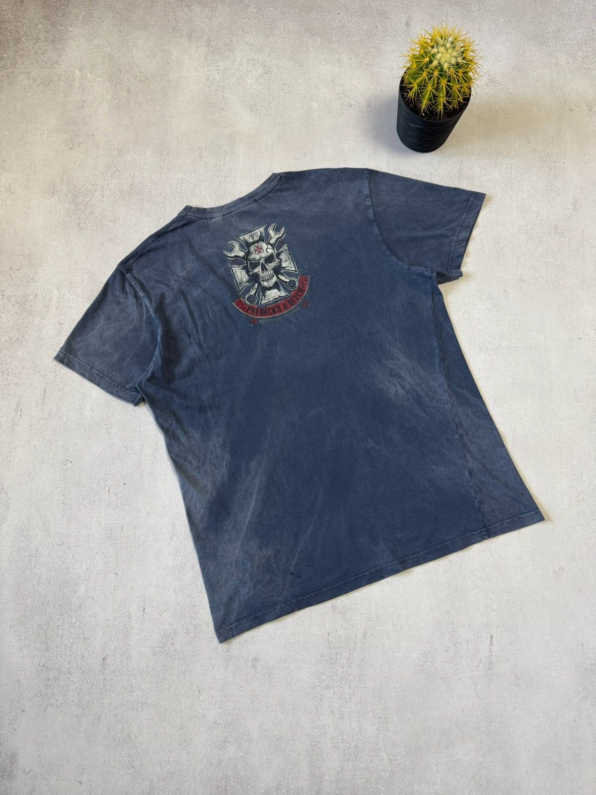 West Coast Choppers Vintage West Coast Choppers T Shirt Tee Paybacks A Bitch 90s Size US M / EU 48-50 / 2 - 6 Thumbnail