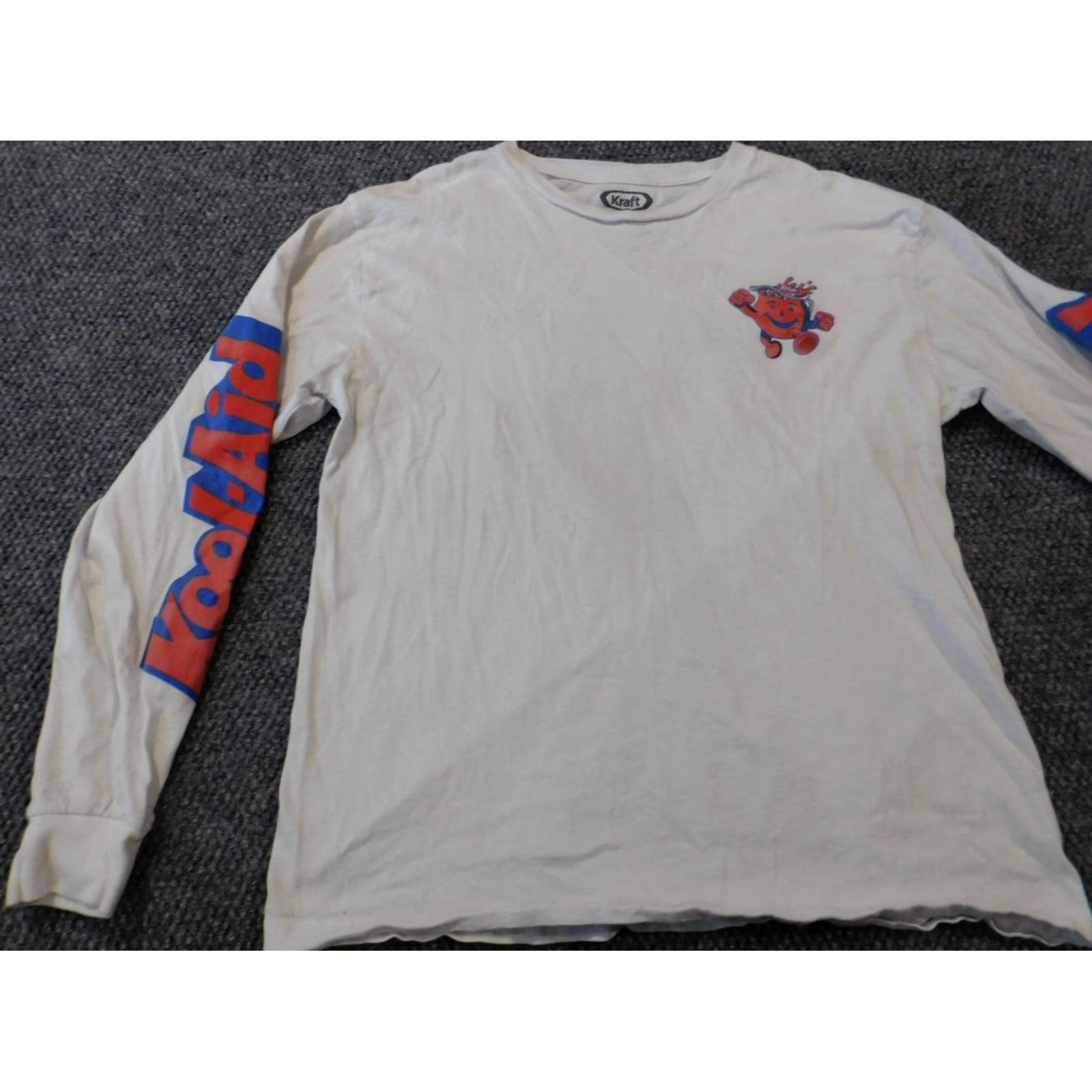 Vintage Kool-aid Kraft Womens Shirt L White Floral Dolman Sleeve Long Sleeve Button Collared Open Back Basic Blouse Casual American Style Mens/Womens Size L / US 10 / IT 46 - 3 Thumbnail