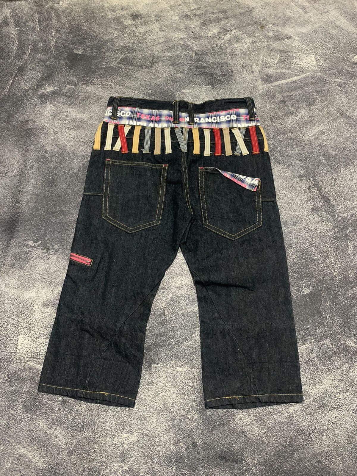 Japanese Brand Nylaus denim vintage double waist Size 30" / US 8 / IT 44 - 2 Thumbnail