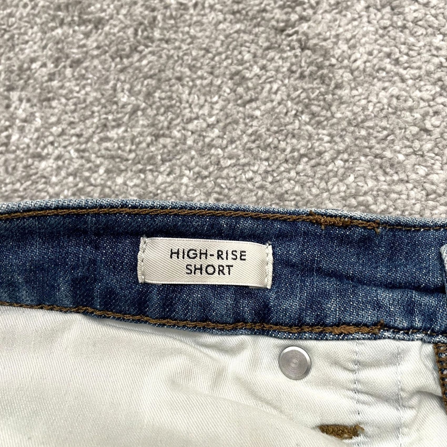 J.Crew J.CREW Mom Denim Shorts Women 29 Blue Medium Wash High Rise Casual Stretch 32x3 Woman Shorts Denim Blue Medium Wash High Rise 5-Pocket Mens? Size 29" - 6 Thumbnail