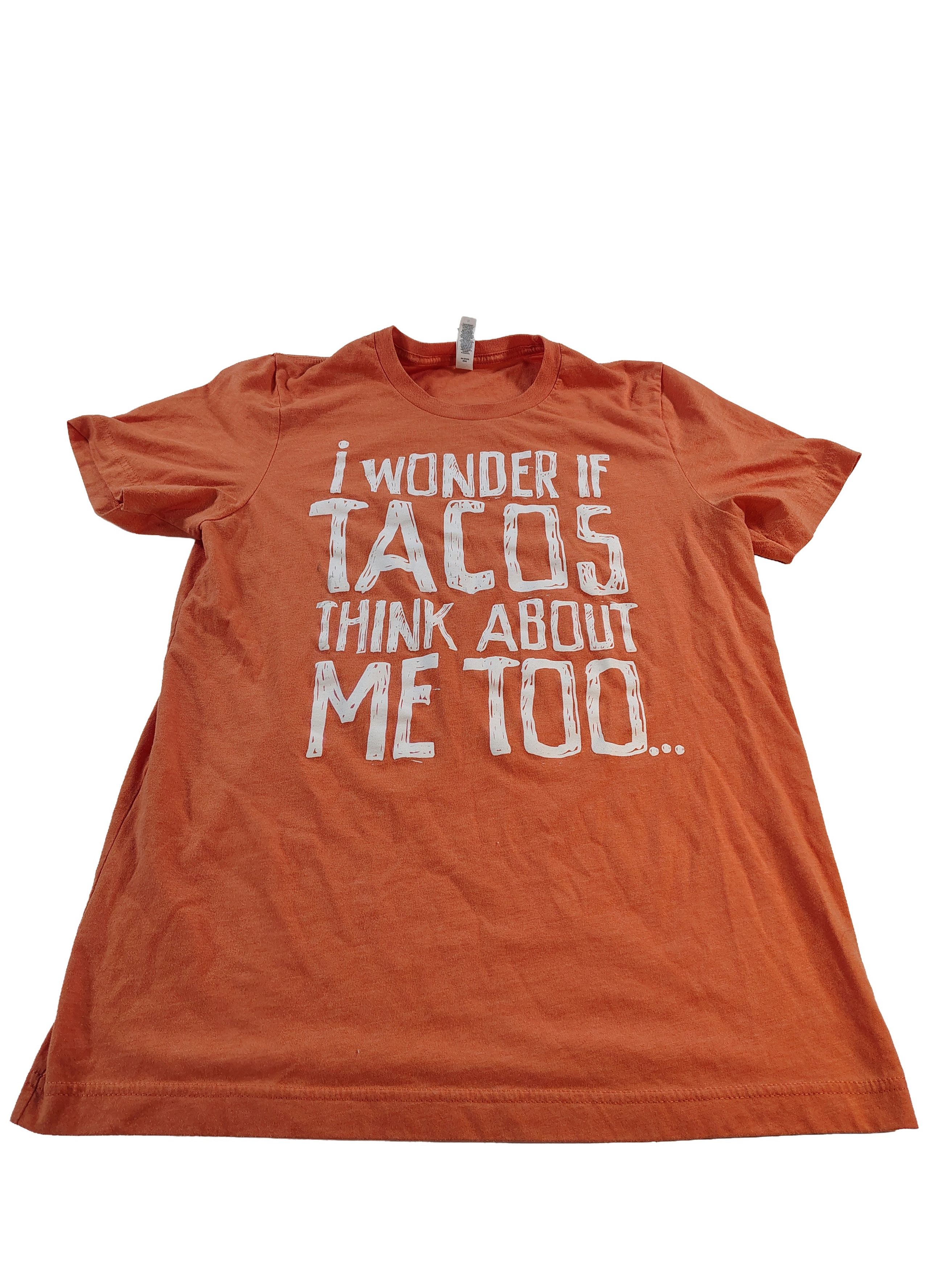 Other Men's "I Wonder If Tacos Think About Me" Graphic T-Shirt Size US M / EU 48-50 / 2 - 2 Thumbnail