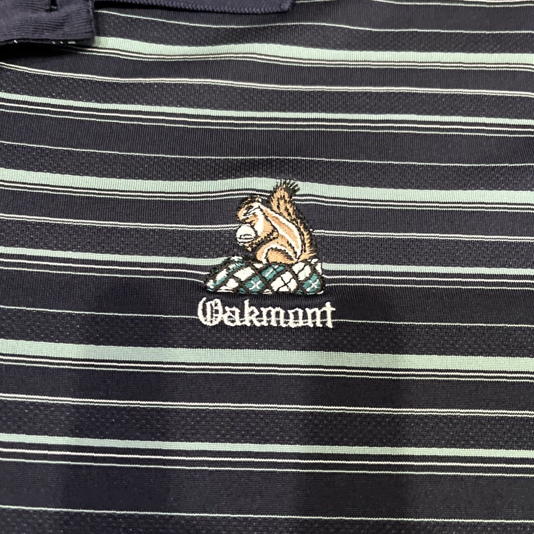 Adidas Oakmont Polo Shirt Adult Medium Blue Stripe Golf Lightweight Squirrel Size US M / EU 48-50 / 2 - 2 Thumbnail