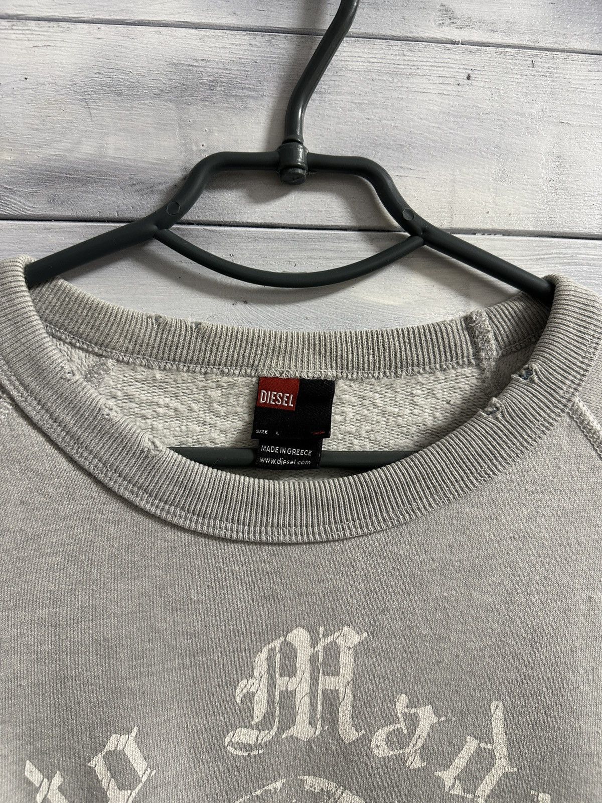 Diesel Rare Vintage Sweatshirt Diesel Moto Madness Luxury Size US L / EU 52-54 / 3 - 3 Thumbnail