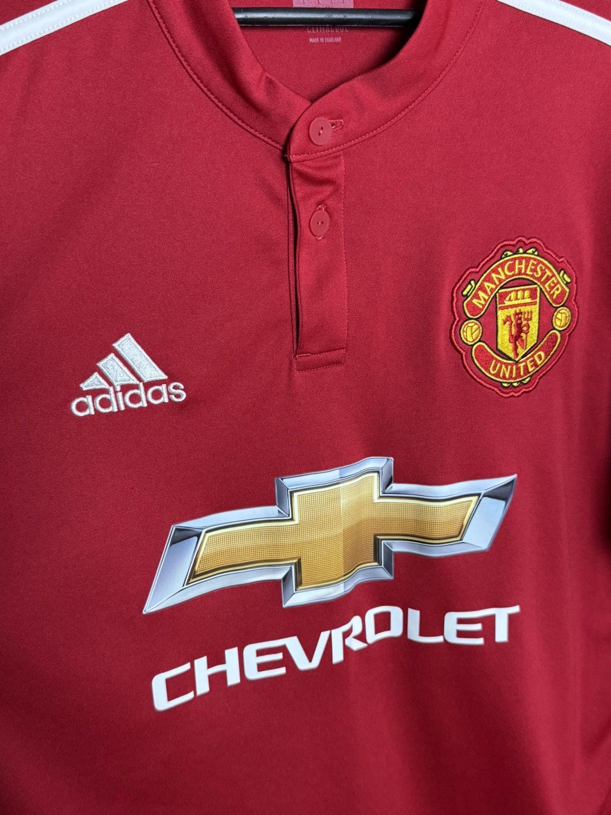 Adidas Manchester United 17/18 Home Football Jersey T-Shirt Size US L / EU 52-54 / 3 - 3 Thumbnail