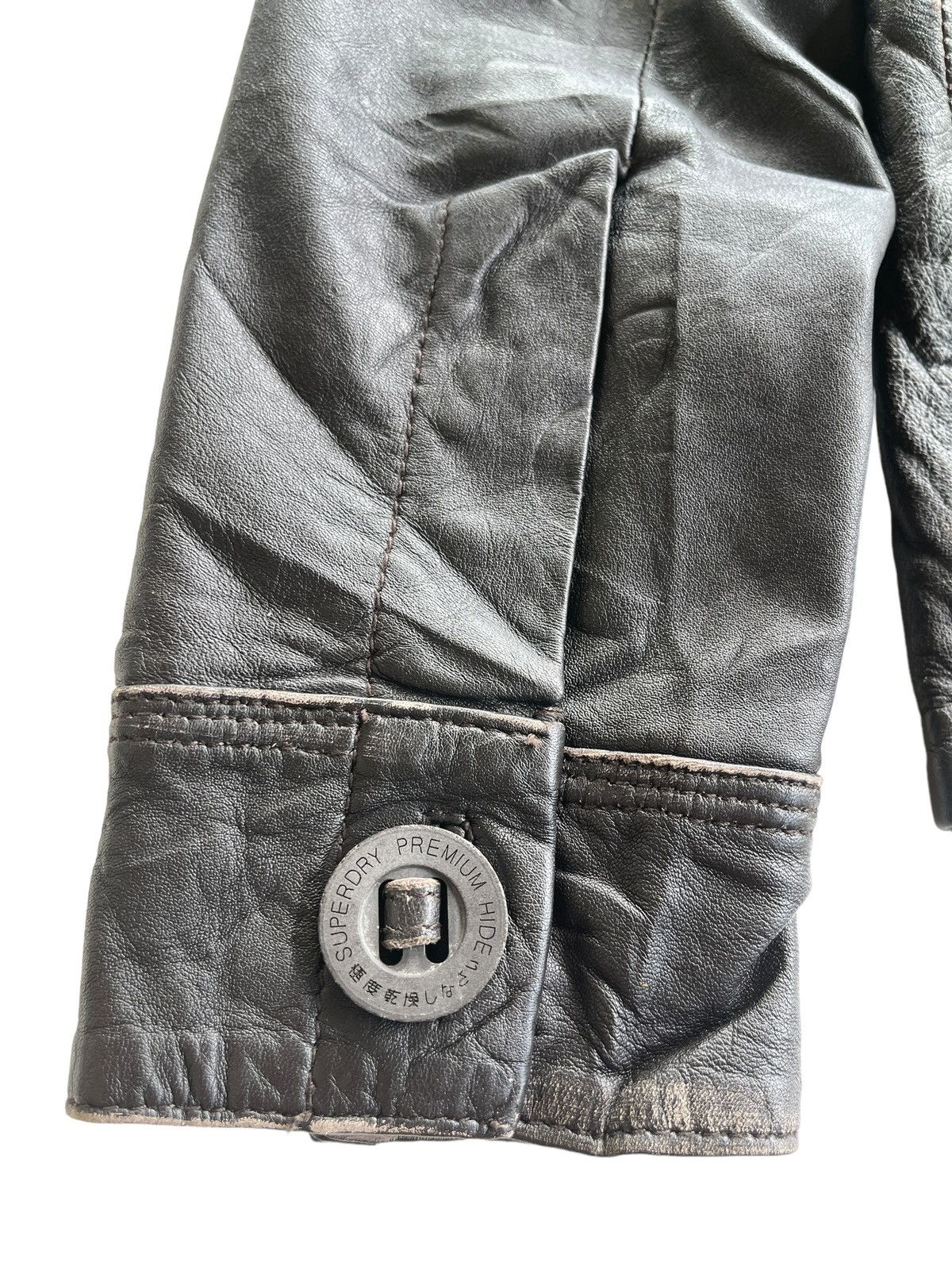 Superdry AW10 Superdry Brad Cuir Leather Jacket Size US S / EU 44-46 / 1 - 12 Thumbnail