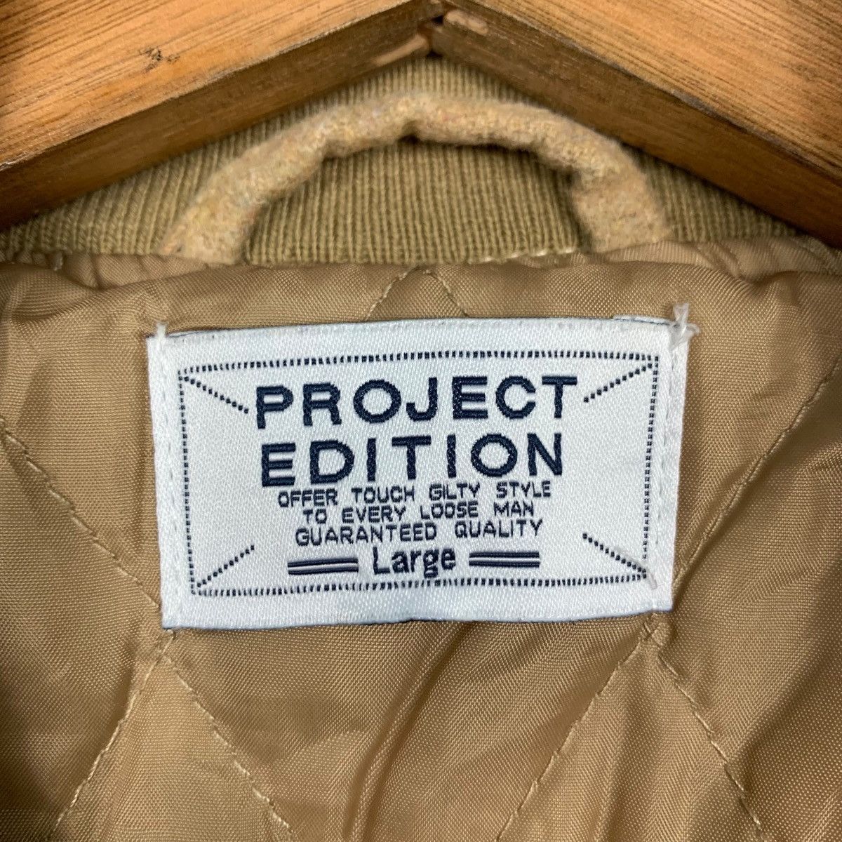 Japanese Brand PROJECT EDITION Bomber Jacket #2131-C94 Size US L / EU 52-54 / 3 - 13 Thumbnail