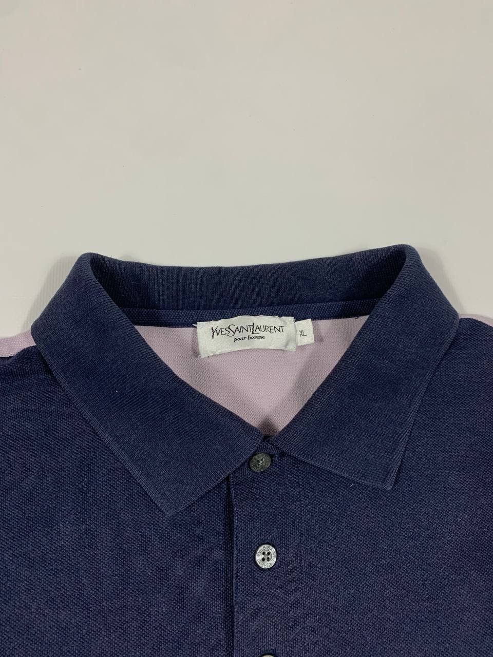 Yves Saint Laurent Yves Saint Laurent Polo Shirt Big Logo Y2K Vintage Size US XL / EU 56 / 4 - 3 Thumbnail