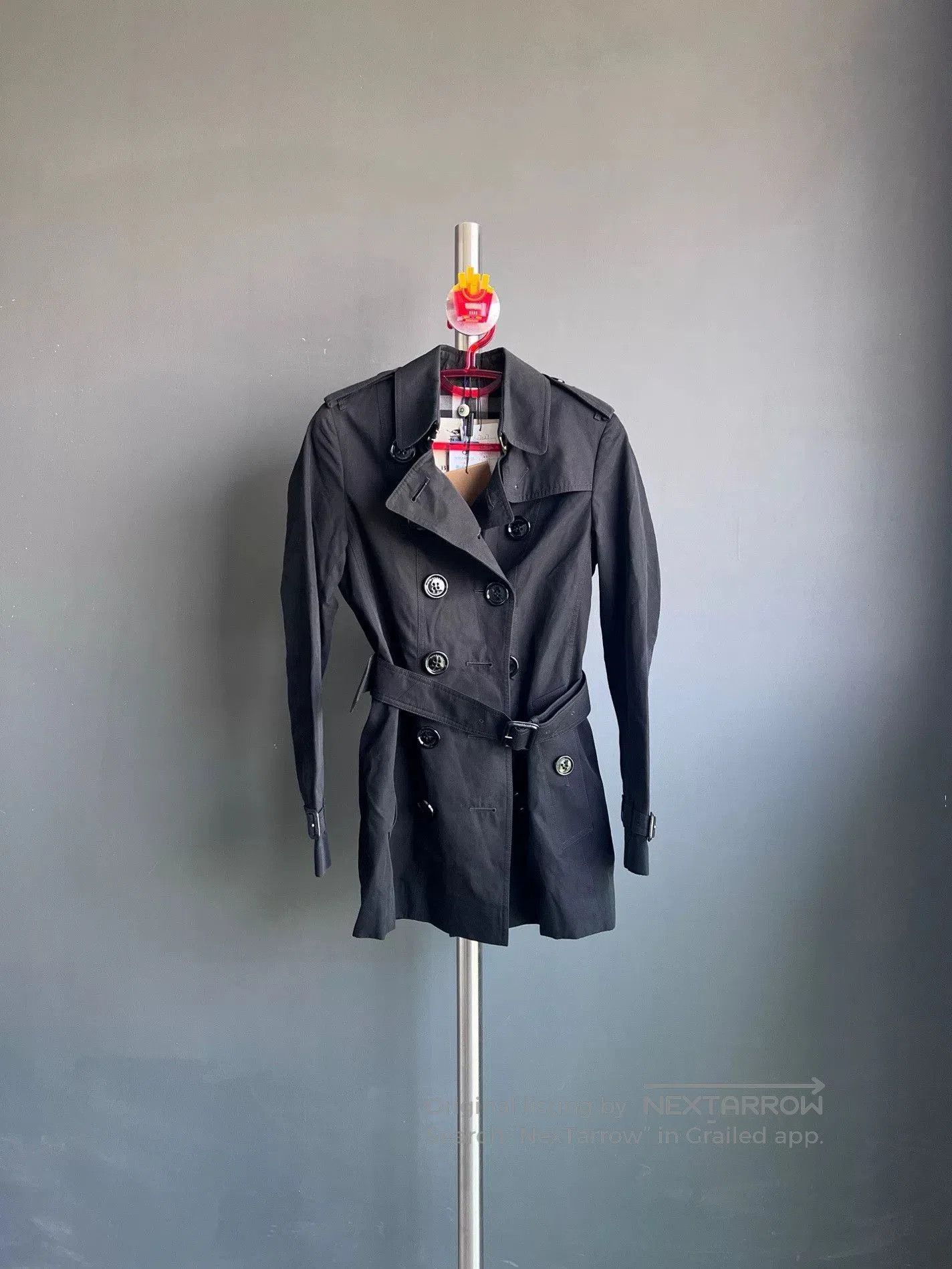 Burberry Burberry Black Trench Coat with Belt. Size US XS / EU 42 / 0 - 2 Thumbnail