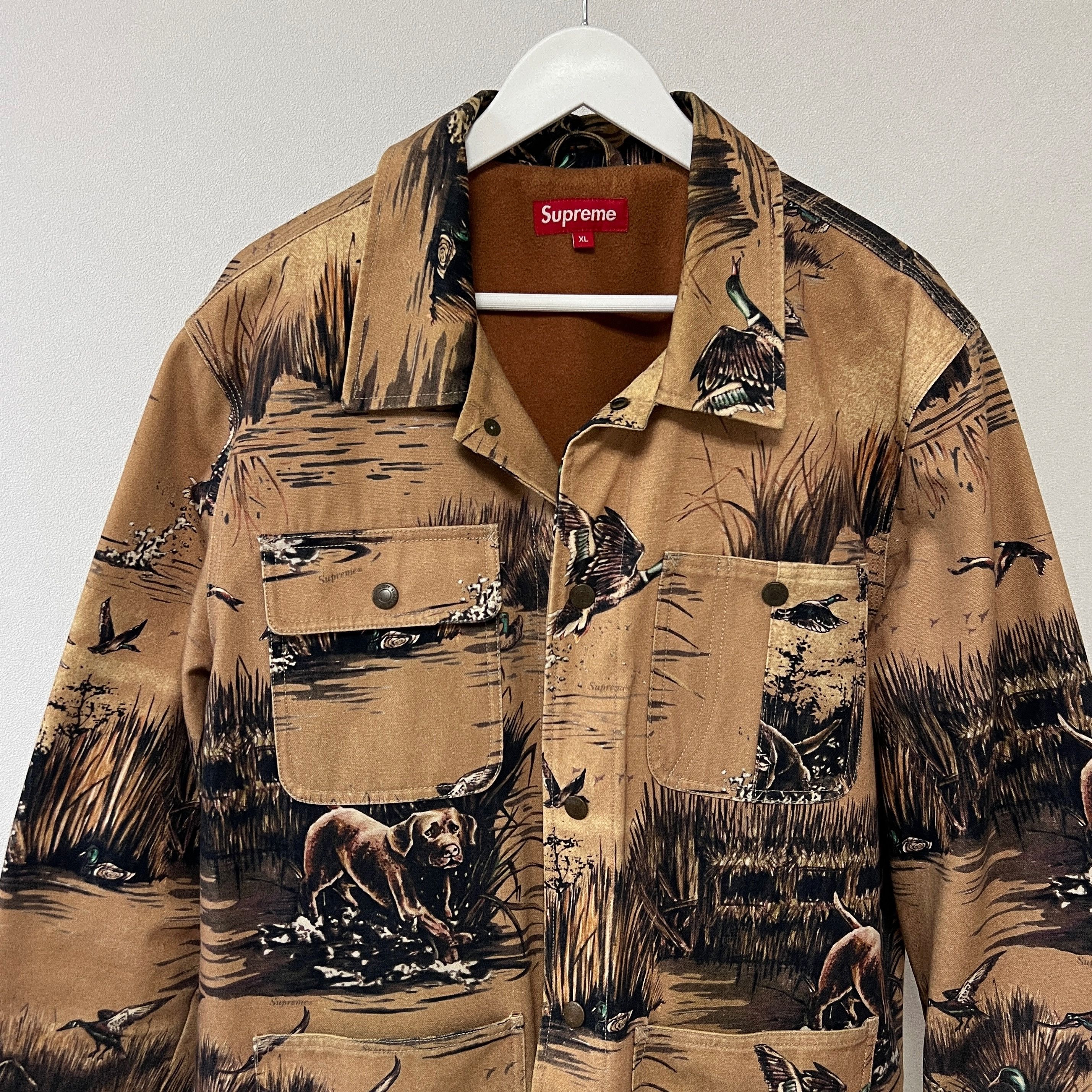 Supreme Supreme FW12 Dogs and Ducks Chore Coat Tan Size US XL / EU 56 / 4 - 4 Thumbnail