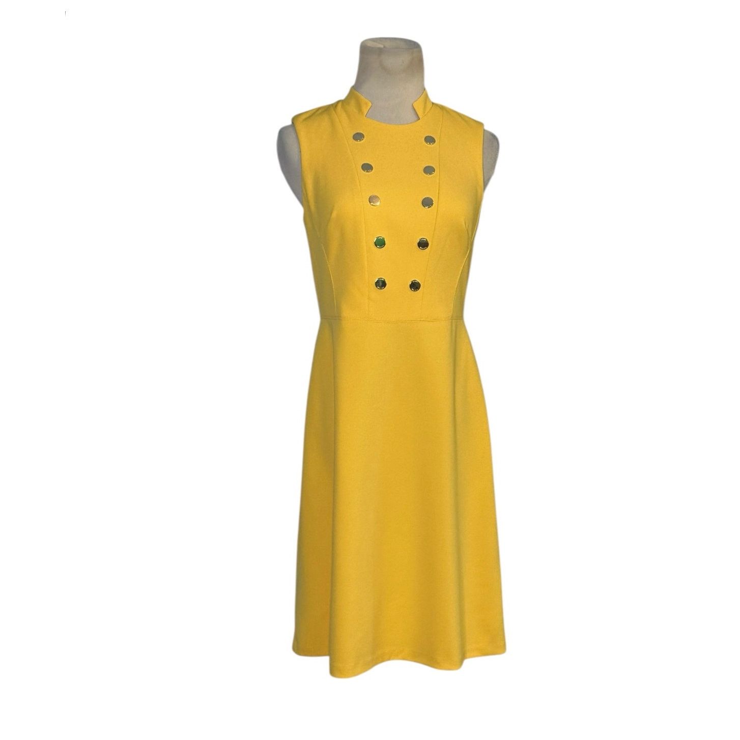 Tommy Hilfiger Tommy Hilfiger yellow crepe summer dress size 2 Size XS / US 0-2 / IT 36-38 - 15 Thumbnail