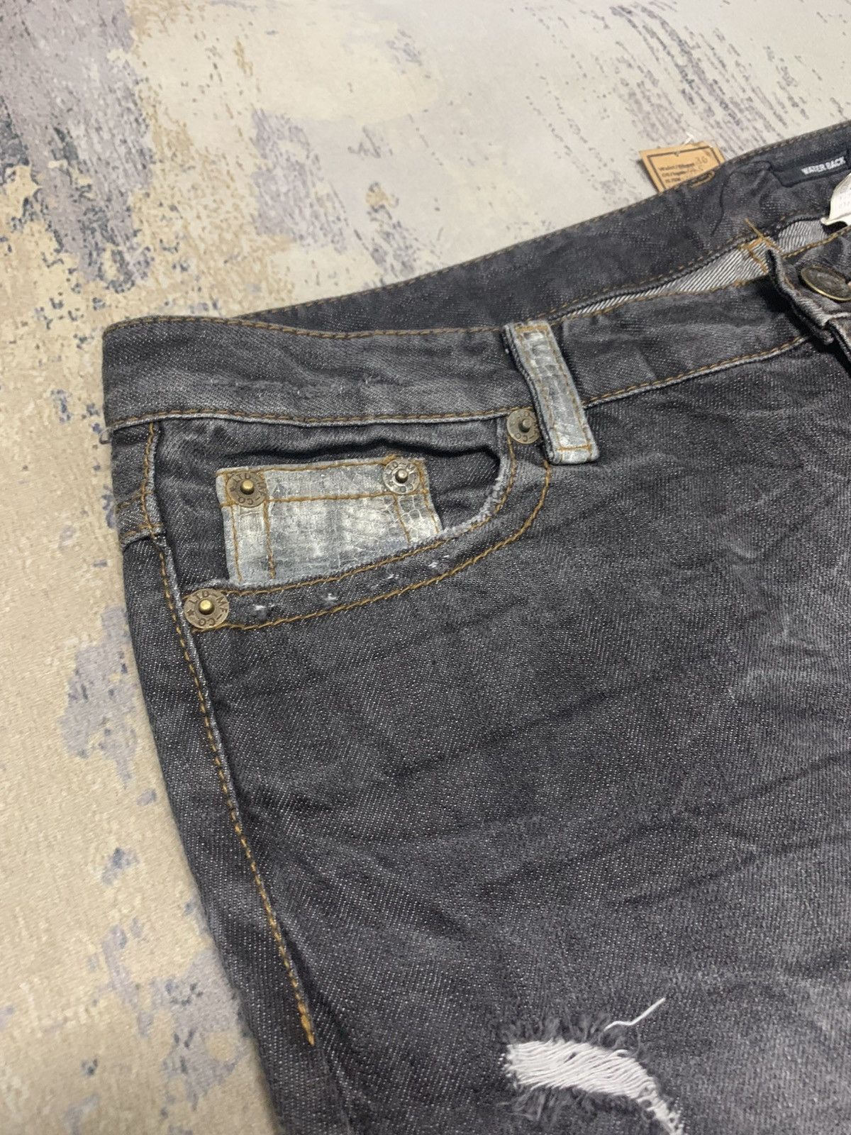 If Six Was Nine If Six Was Nine Flared Jeans Water Back Distressed Denim Size US 36 / EU 52 - 4 Thumbnail