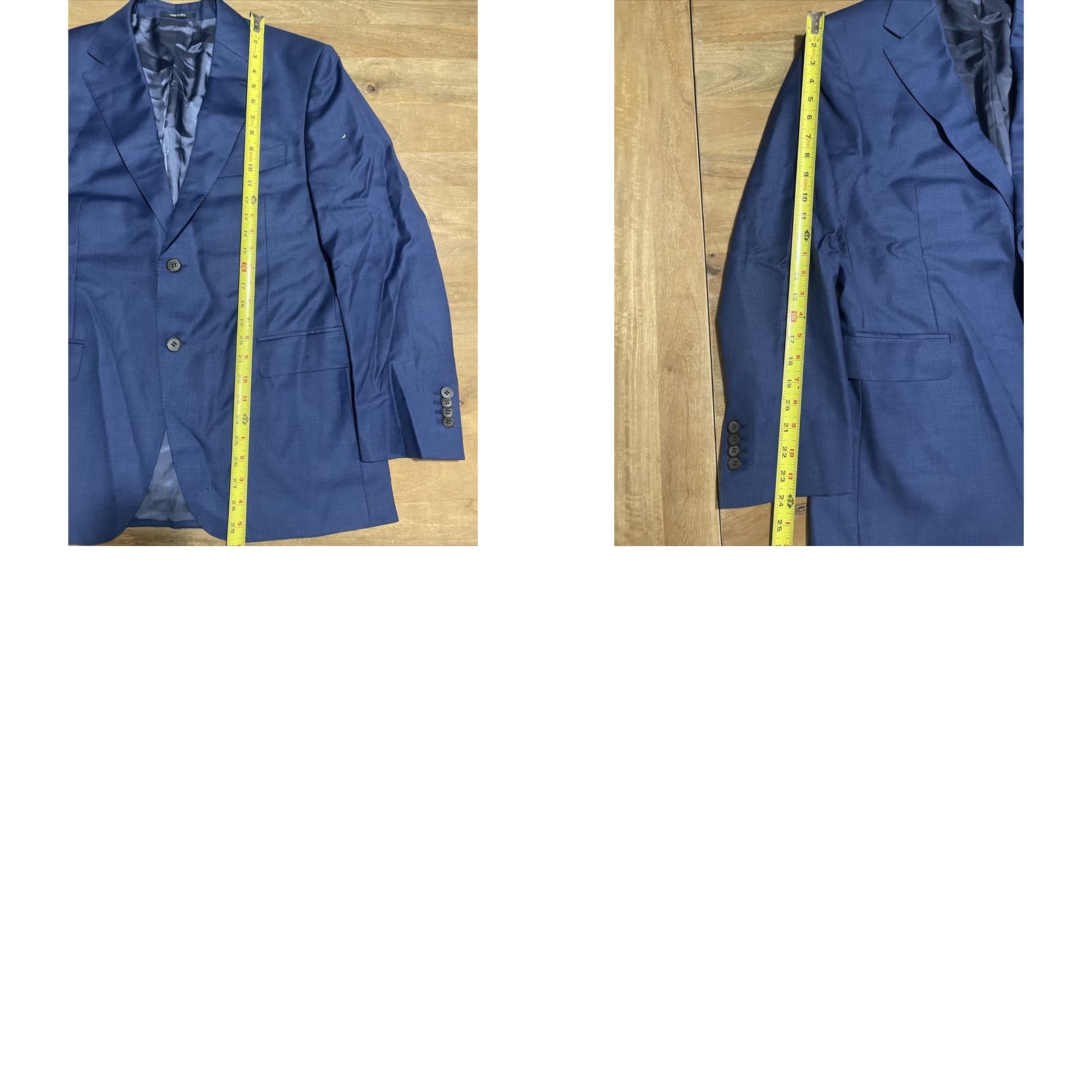 Suitsupply Suitsupply Blazer Sport Coat 42S Vitale Barberis Canonico Perennial Napoli Wool Blue Notch Lapel Two-Button Single-Breasted Slim Jacket Men Regular Size 42R - 9 Thumbnail
