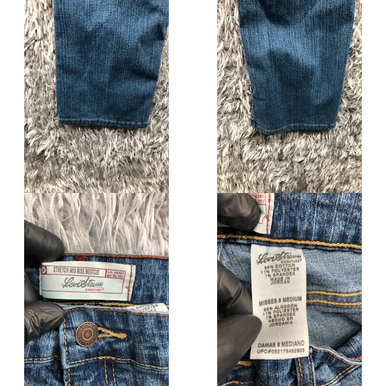 Levi's Levi's Jeans Mid Rise Bootcut Size 8 Womens Regular Stretch Blue Medium Wash 5-Pocket Denim - Signature by Levi Strauss & Co. 500 Series Size 30" / US 8 / IT 44 - 8 Thumbnail