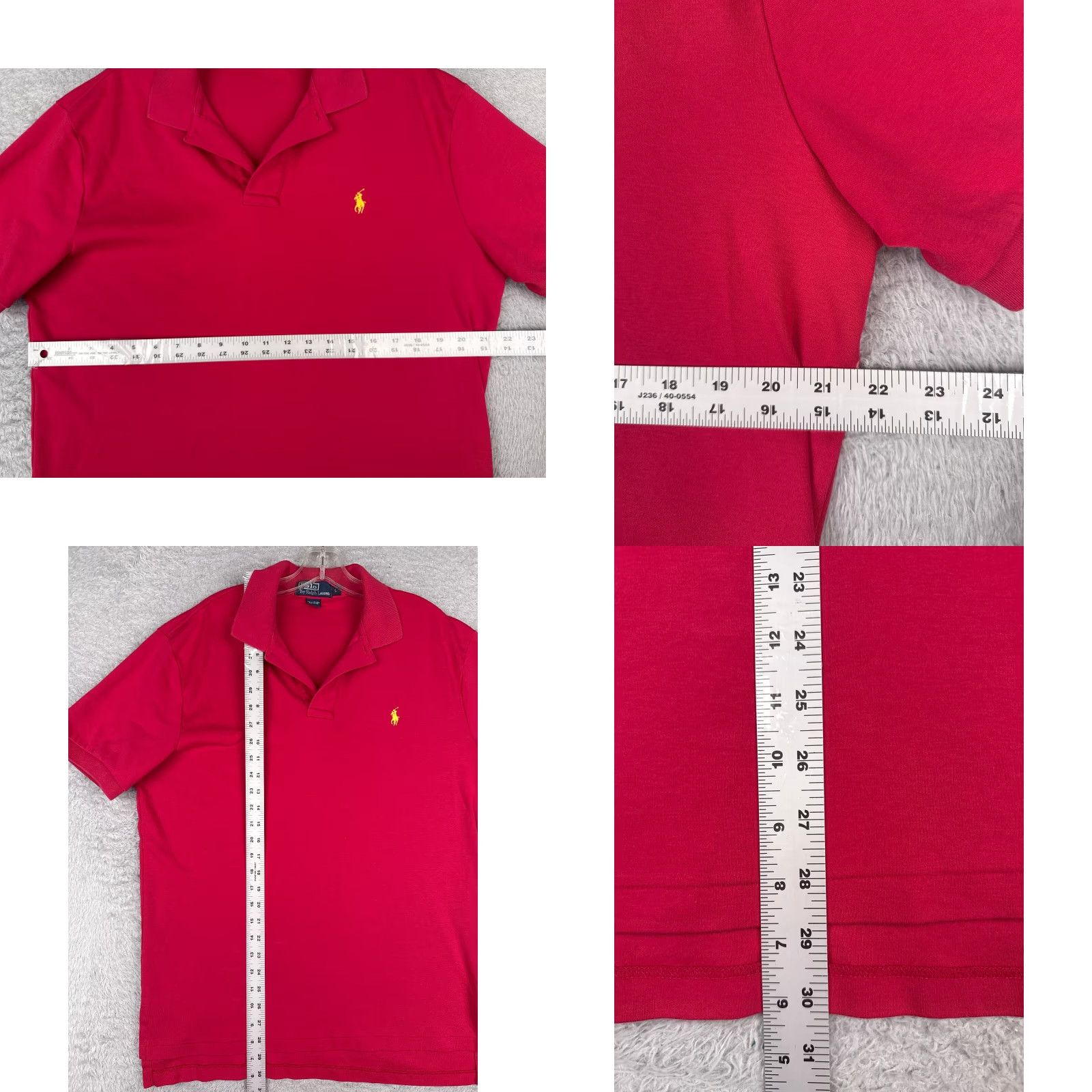 Ralph Lauren VINTAGE Ralph Lauren Polo Shirt Mens L Pink 100% Cotton Jersey Short Sleeve Regular Fit Logo Embroidered Collared Button Size US L / EU 52-54 / 3 - 8 Thumbnail