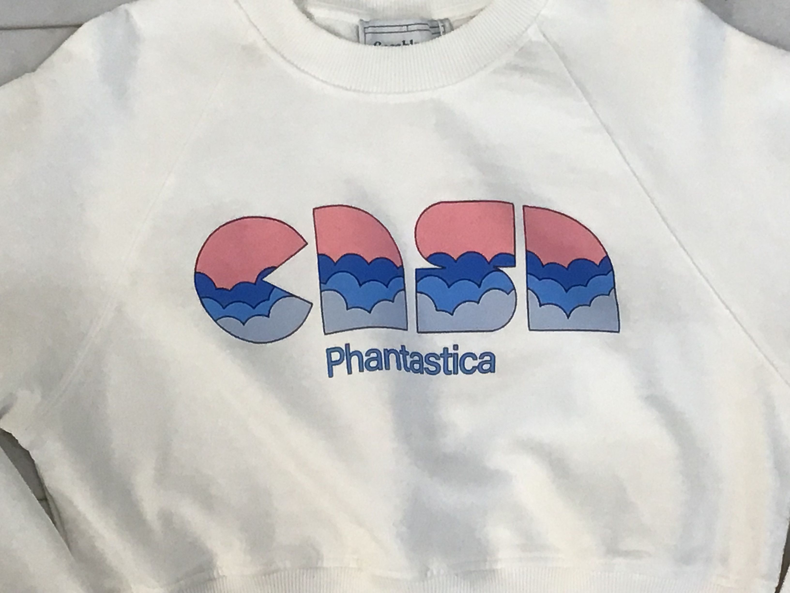 Casablanca Casablanca Casa Clouds Cropped Sweatshirt Size L / US 10 / IT 46 - 2 Thumbnail