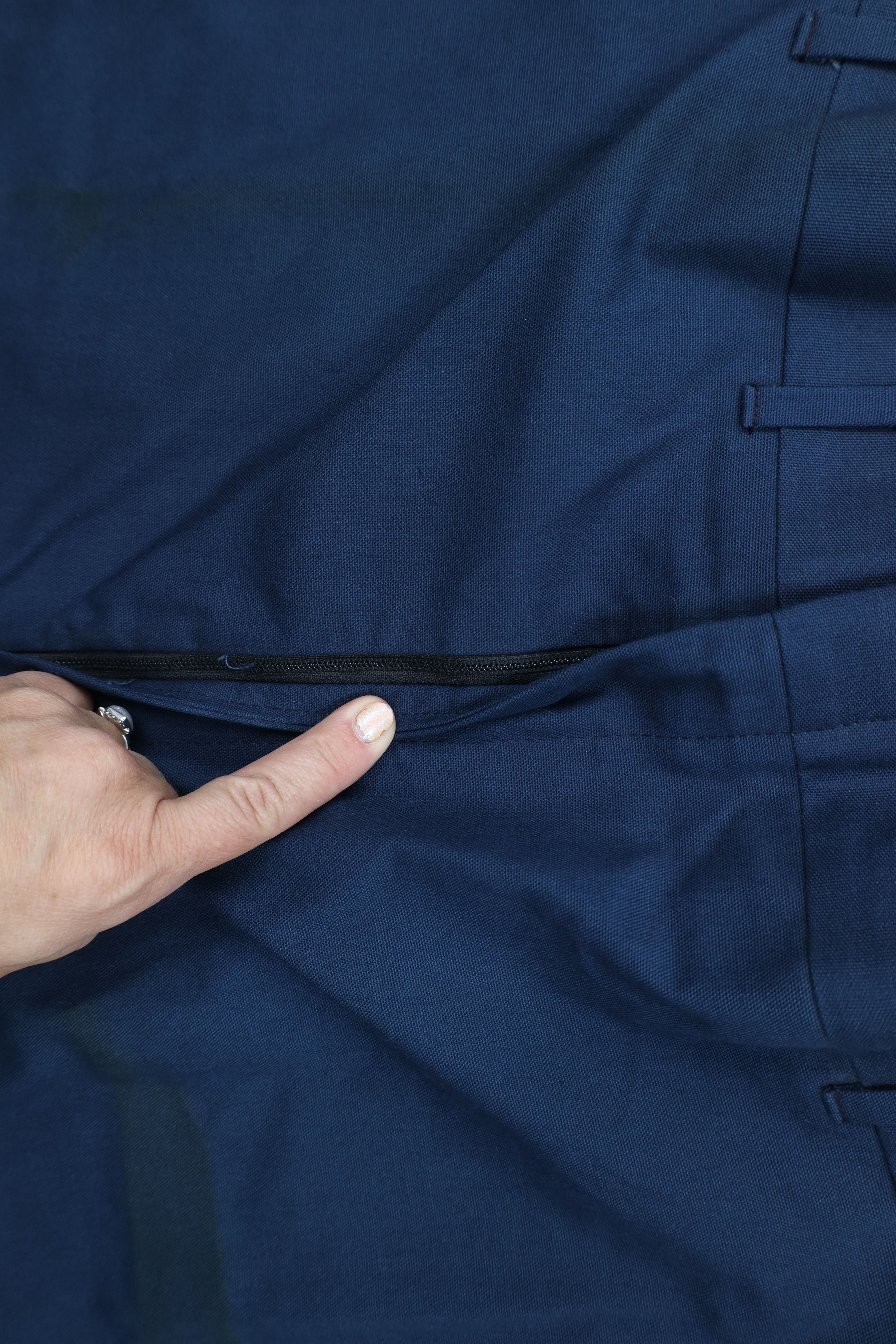 Vintage Vintage 70s Streetwear Bell Bottoms Chino Pants Blue USA Size US 44 / EU 60 - 10 Thumbnail