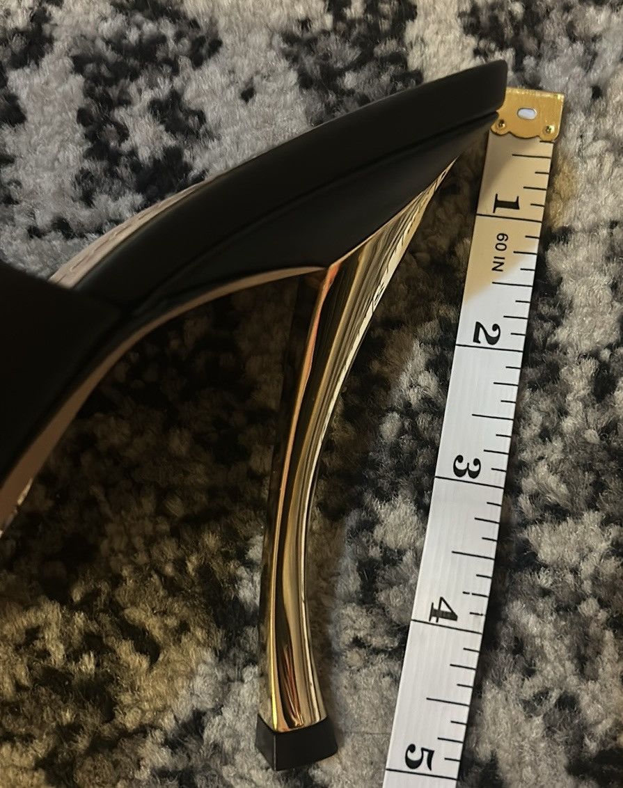 Dior Christian Dior D-Fame Heeled Sandal Black Pleated Lambskin Size US 10 / IT 40 - 9 Thumbnail