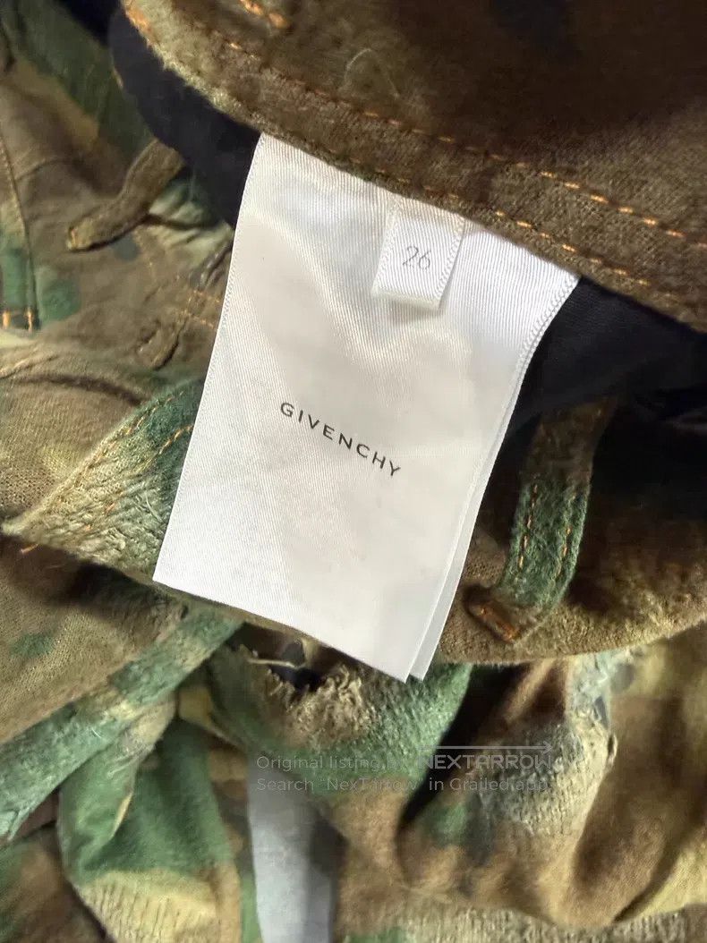 Givenchy Givenchy Camouflage Distressed Destroyed Denim Pants Size US 26 / EU 42 - 4 Thumbnail