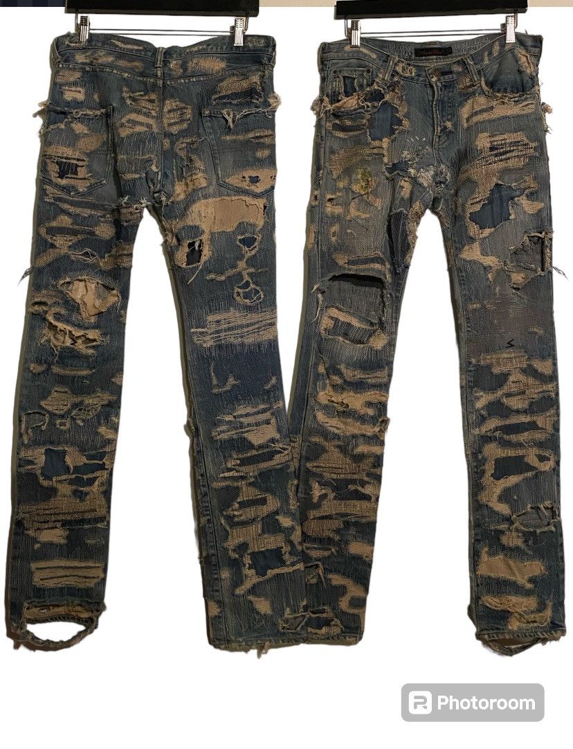 Undercover Undercover Aw2005 Arts & Crafts 85 Denim Size US 32 / EU 48 - 1 Thumbnail