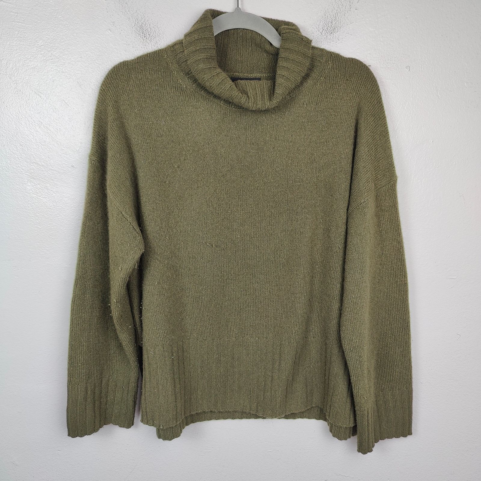 Massimo Dutti Massimo Dutti Cashmere Sweater Womens Medium Olive Green Size M / US 6-8 / IT 42-44 - 1 Thumbnail