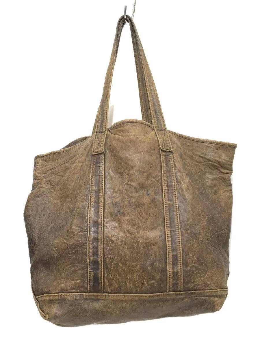 image of Undercover Leather Tote Bag in Brown, Men's