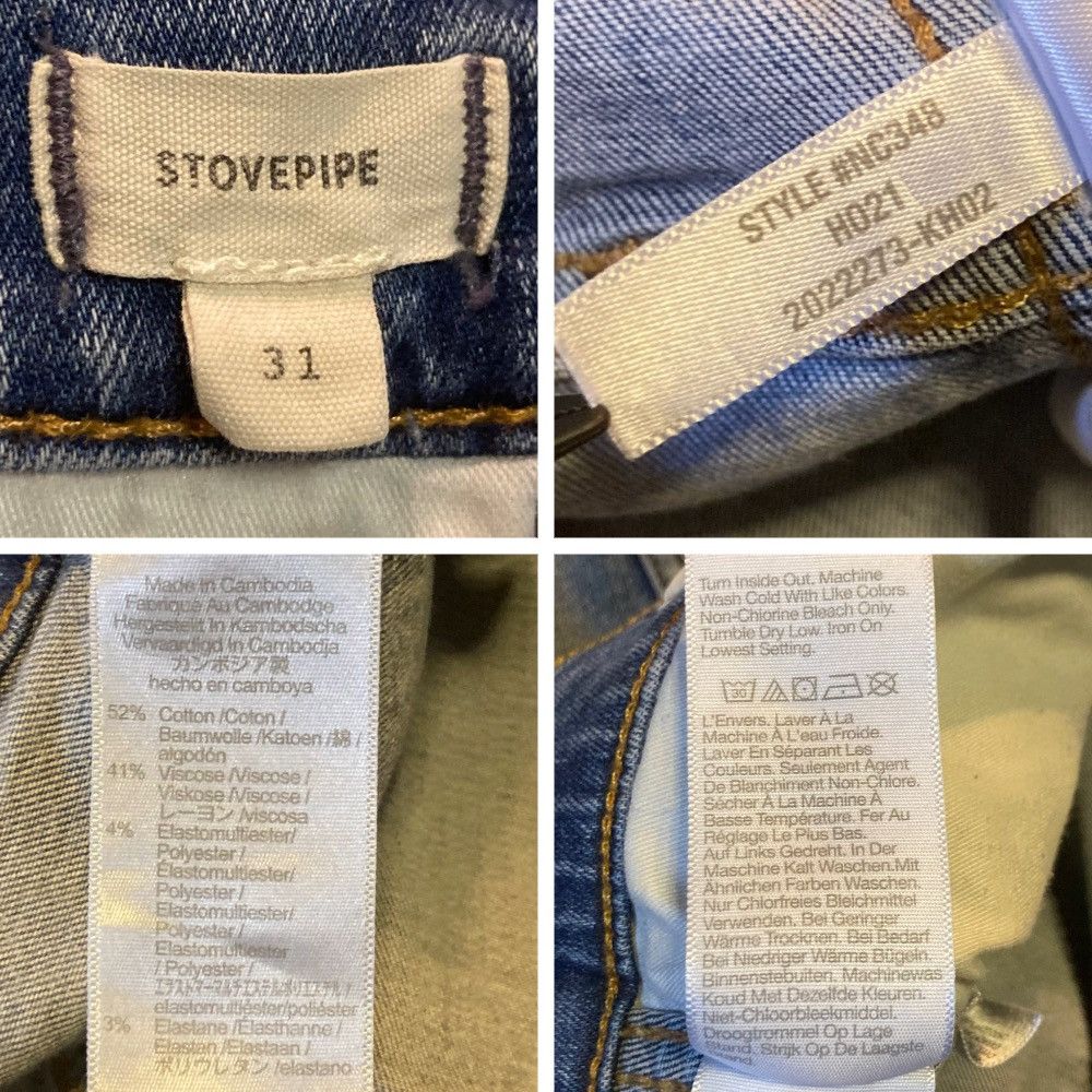 Madewell Madewell Stovepipe High-Rise Jeans, Sz 31 Dearham Wash Size 31" - 17 Thumbnail