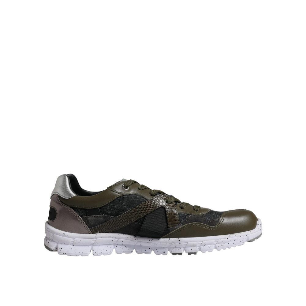 Dolce & Gabbana Dolce & Gabbana Multicolor Canvas Leather Low Top Sneaker Sh Size US 7 / EU 40 - 7 Thumbnail