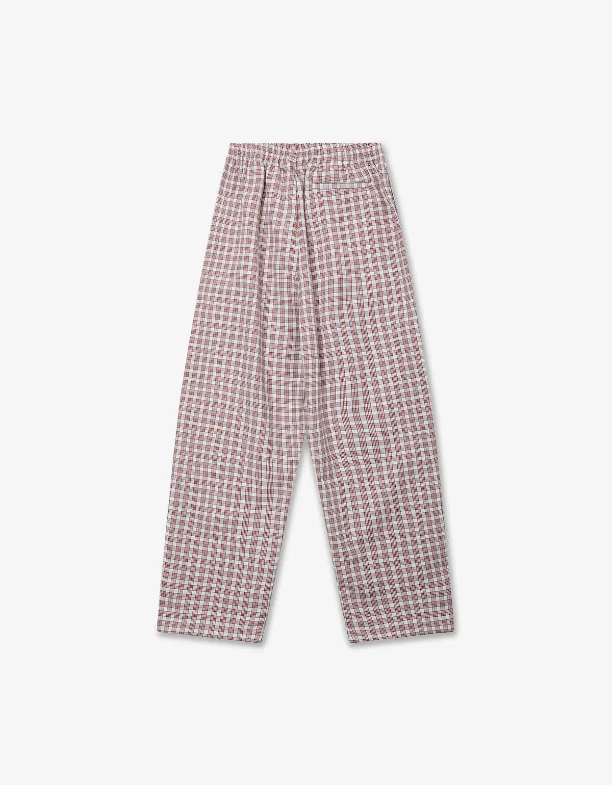 Willy Chavarria Willy Chavarria Red Picnic Plaid Ruff Rider Track Pant Size US 30 / EU 46 - 2 Thumbnail