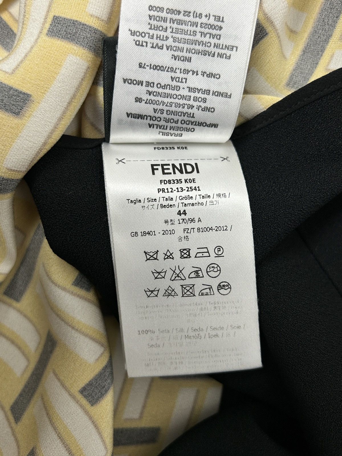 Fendi Fendi 2014 Resort Collection Silk Midi Dress Size M / US 6-8 / IT 42-44 - 14 Thumbnail