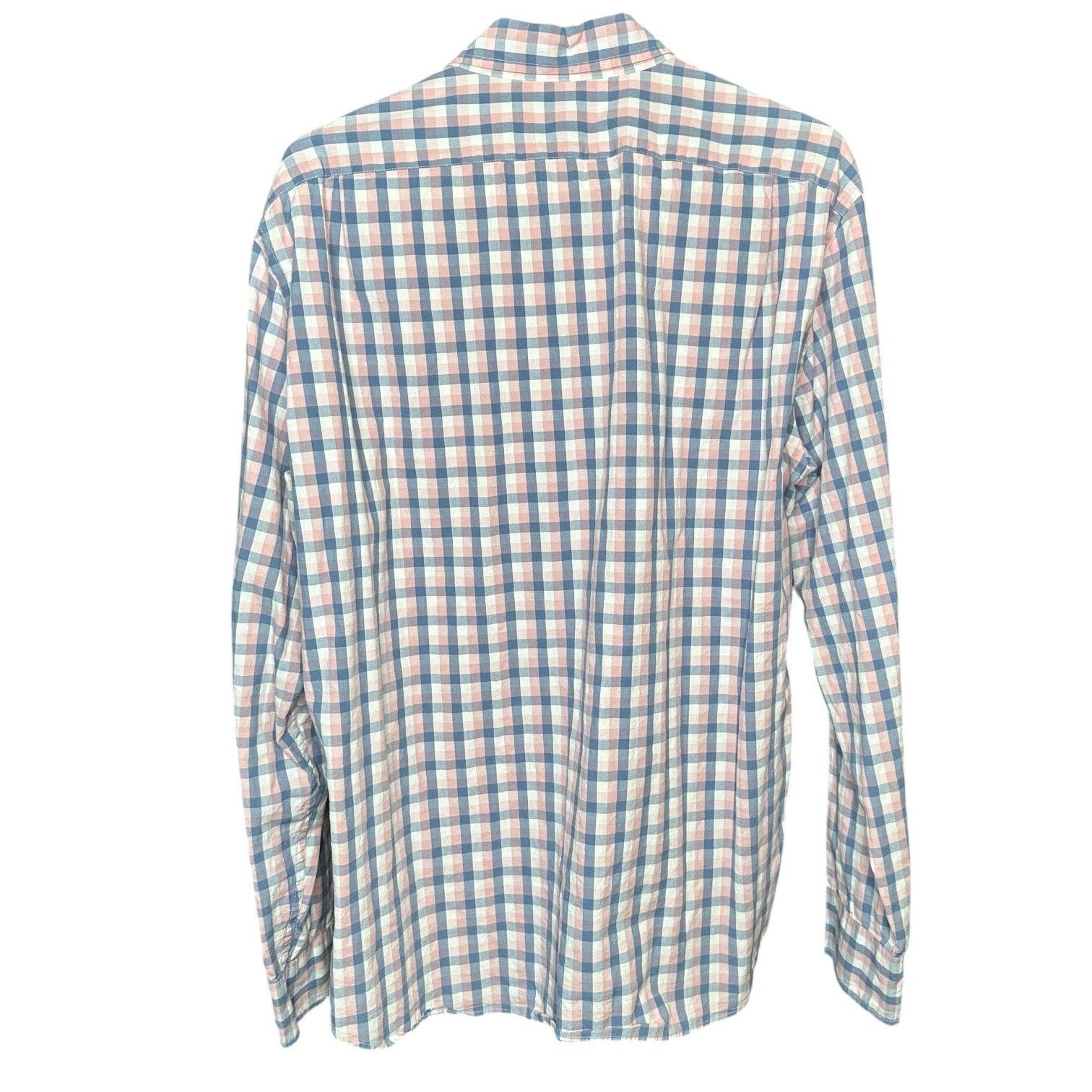 J.Crew J. Crew Slim Fit Pink and Blue Check Button Down Shirt XL Size US XL / EU 56 / 4 - 6 Thumbnail