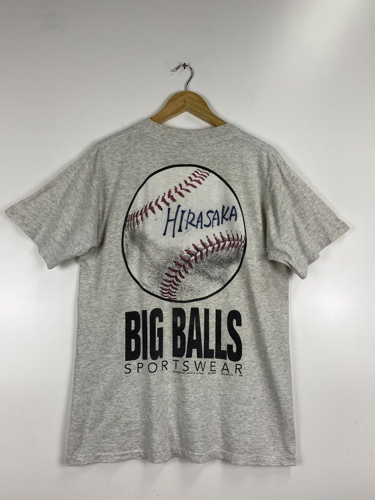 Big Baller Brand × Vintage Vintage 1993 Big Balls T-Shirt Size US M / EU 48-50 / 2 - 1 Thumbnail