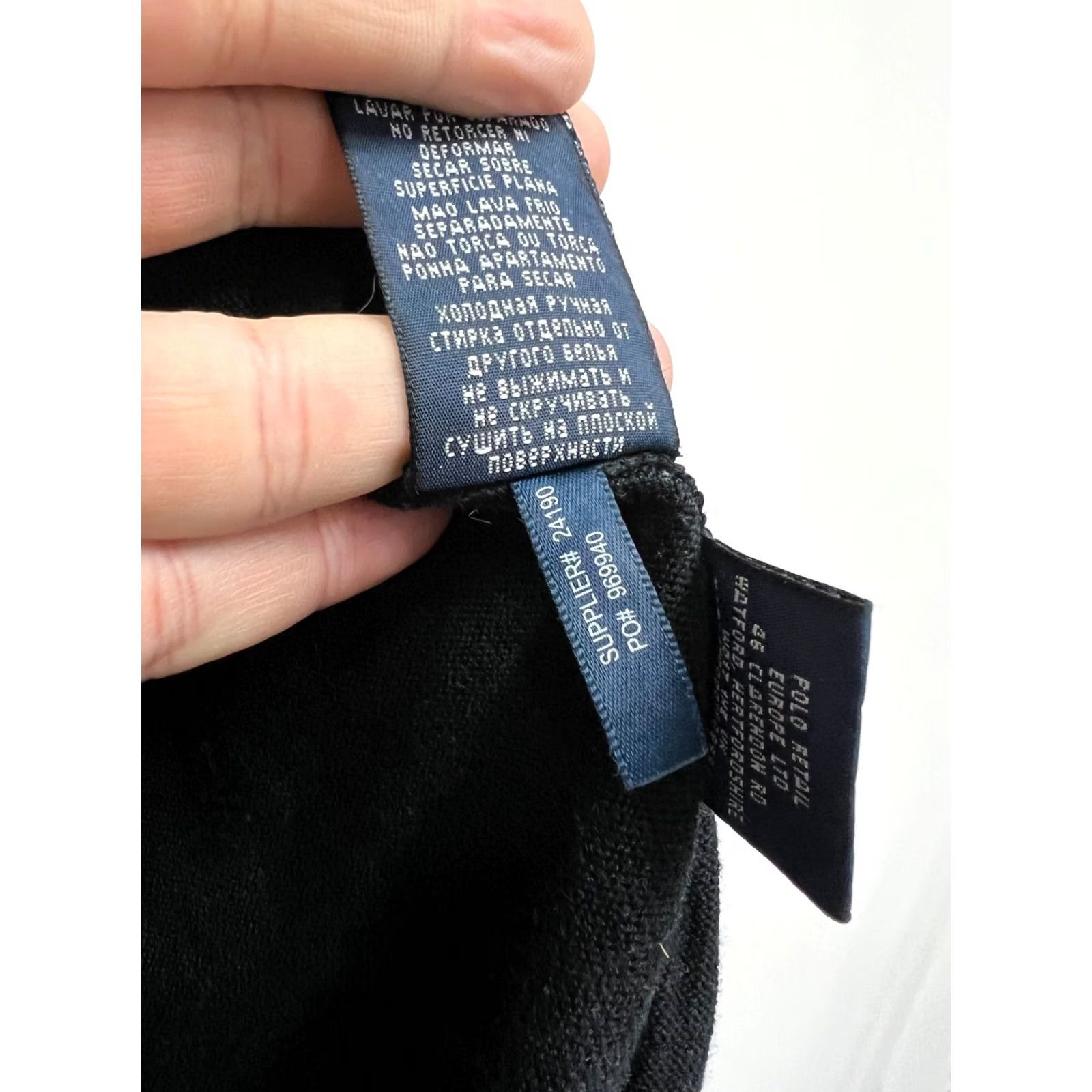 Polo Ralph Lauren VINTAGE Polo Ralph Lauren Dress Shirt Blouse Shirt Women Size L Black Logo Crew Neck Short Sleeve Vintage Yes Womens Size L / US 10 / IT 46 - 6 Thumbnail