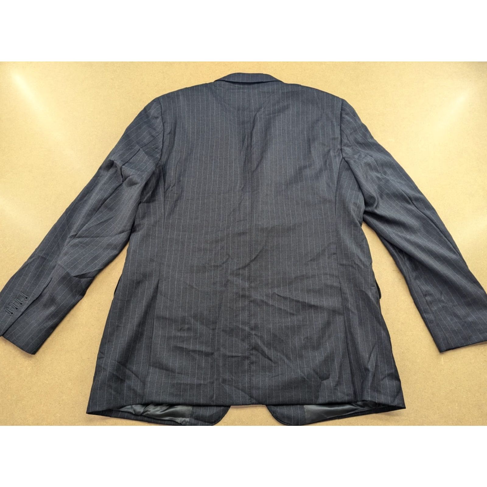 Loro Piana Santoria Rossi X Loro Piana Mens Blazer Jacket Sz 52 Wool Gray Striped Suit Blazer Mens Regular Wool Athletic, Gray, 52, Blazer, Formal, Coat, Wool Size 52R - 2 Thumbnail