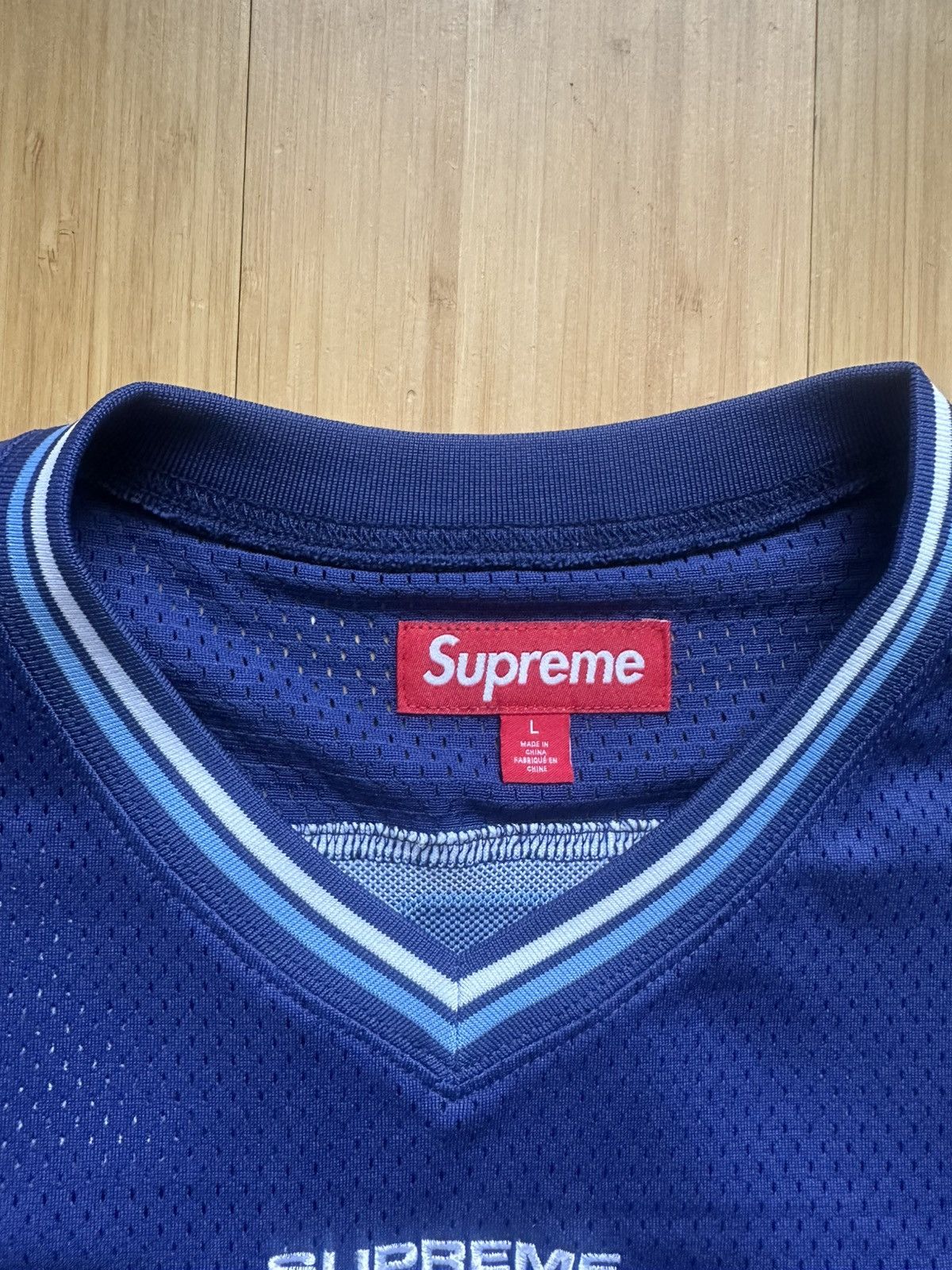 Supreme Supreme Jacquard Rib Football Jersey Size US L / EU 52-54 / 3 - 3 Thumbnail