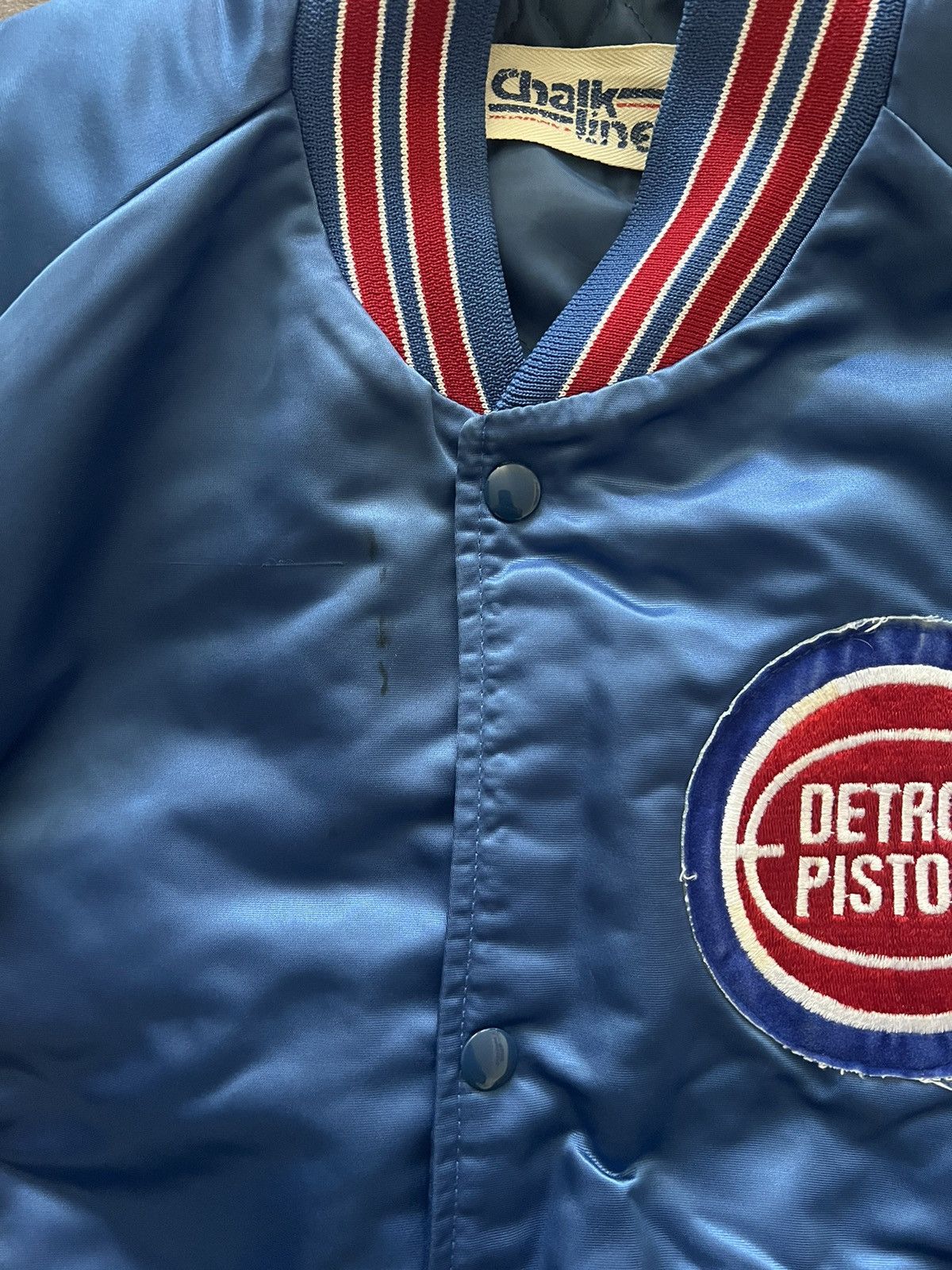 Chalk Line Vintage Detroit Pistons Chalkline spell out jacket Size US L / EU 52-54 / 3 - 3 Thumbnail