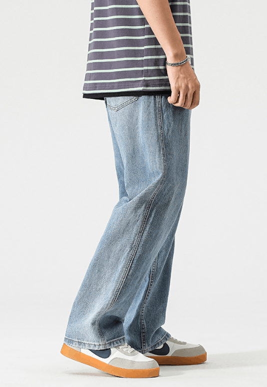Japanese Brand × Jean Japanese trendy straight retro casual versatile jeans Size US 32 / EU 48 - 3 Thumbnail