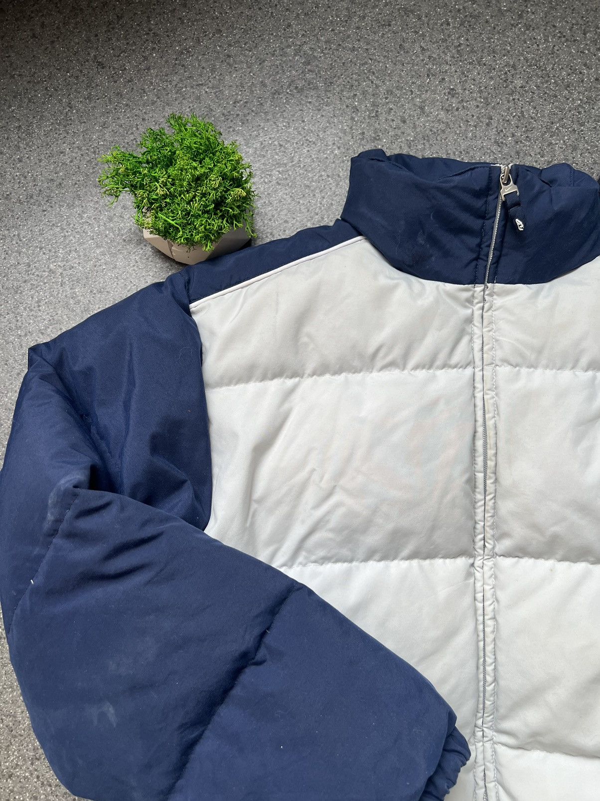 Nike × Vintage Vintage 90's Nike Drill Big Swoosh Down Puffer Jacket Bomber Size US M / EU 48-50 / 2 - 5 Thumbnail