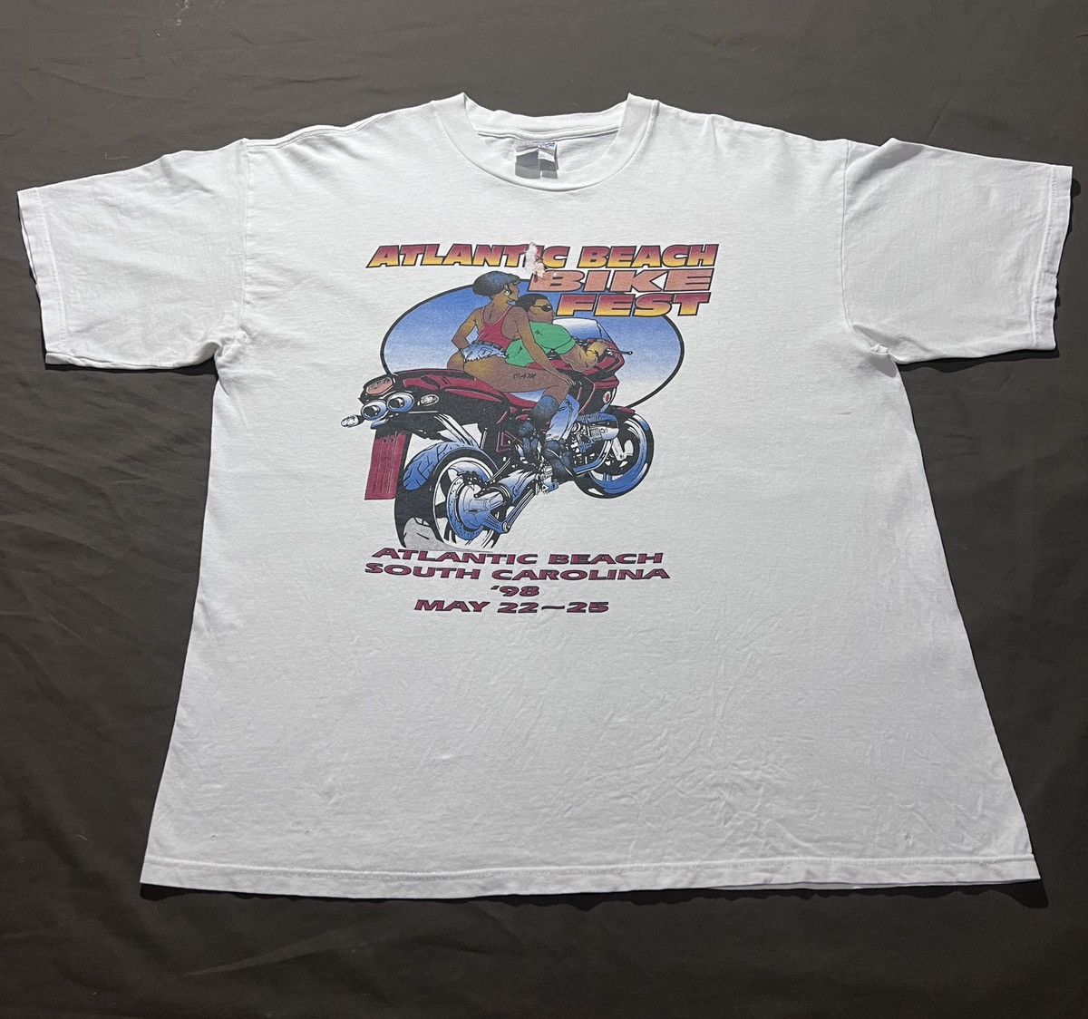 Rap Tees Vintage 90s ATLANTIC BEACH BIKE FEST BLACK HISTORY XL HIPHOP Size US XL / EU 56 / 4 - 2 Thumbnail